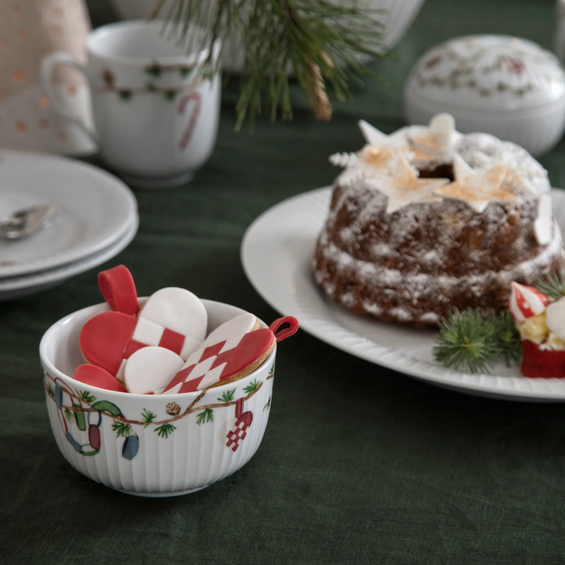 ハンマースホイ クリスマス ボウル Ø12 cm, White Kähler | ケーラー