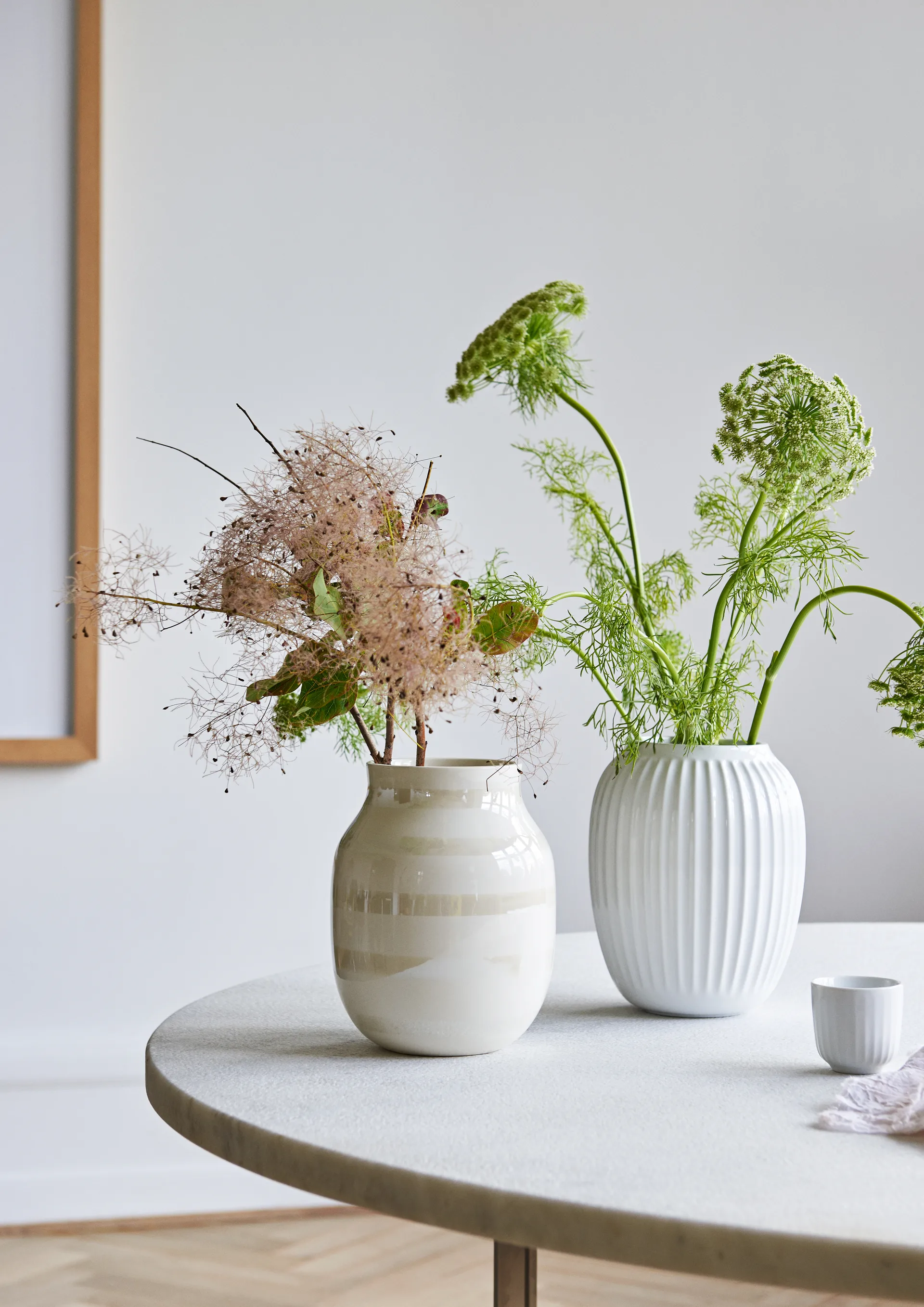 ハンマースホイ 花瓶, ホワイト, ミディアム 21 cm Kähler | ケーラー