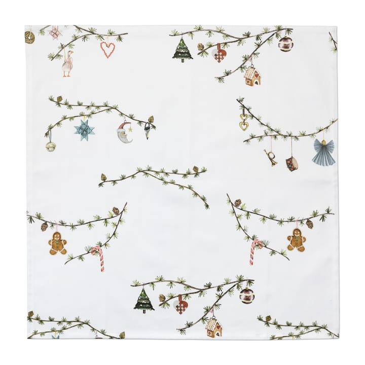 ハンマースホイ クリスマス ファブリック ナプキン 45x45 cm 4パック, White Kähler | ケーラー