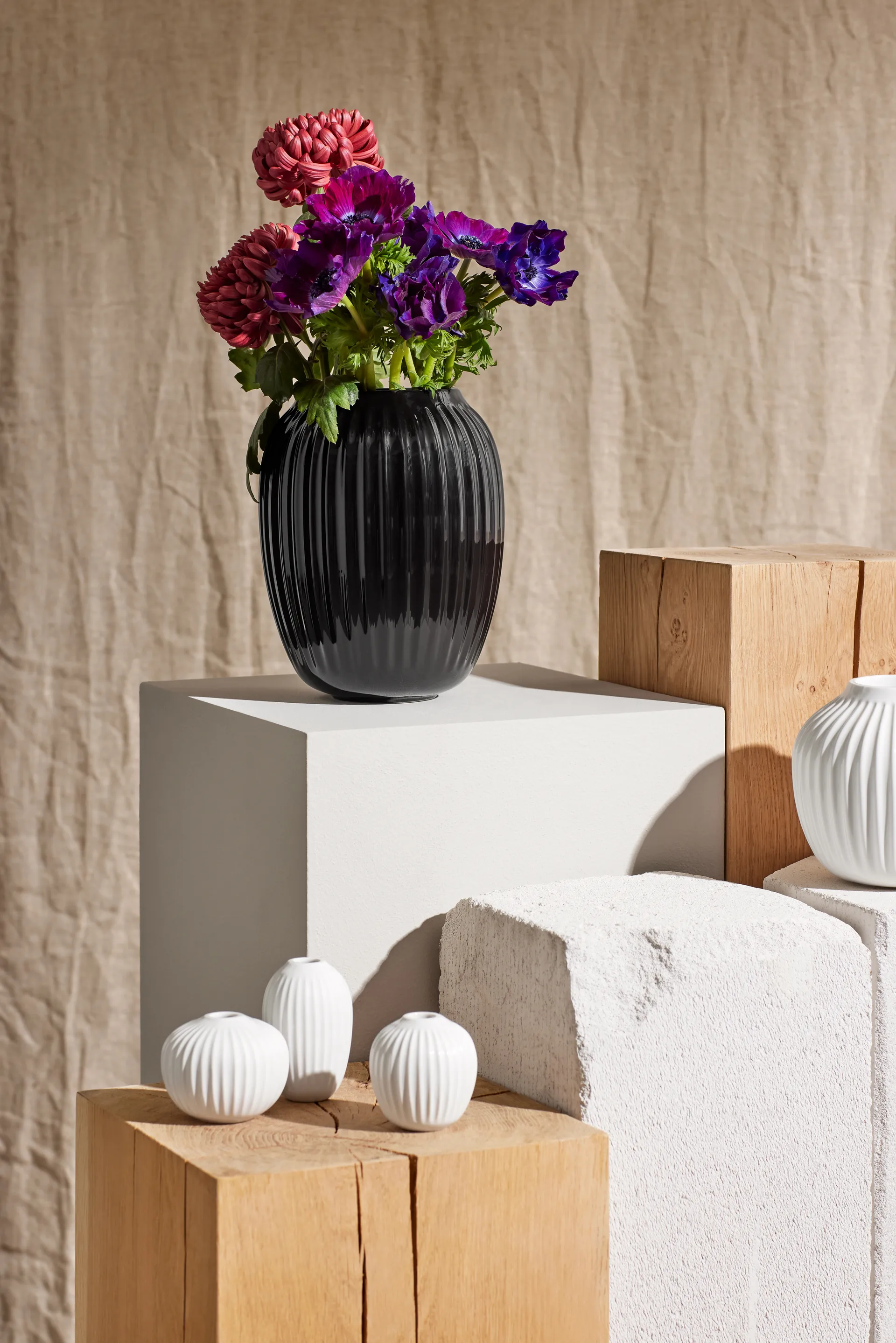 ハンマースホイ 花瓶 ミディアム, Black Kähler | ケーラー