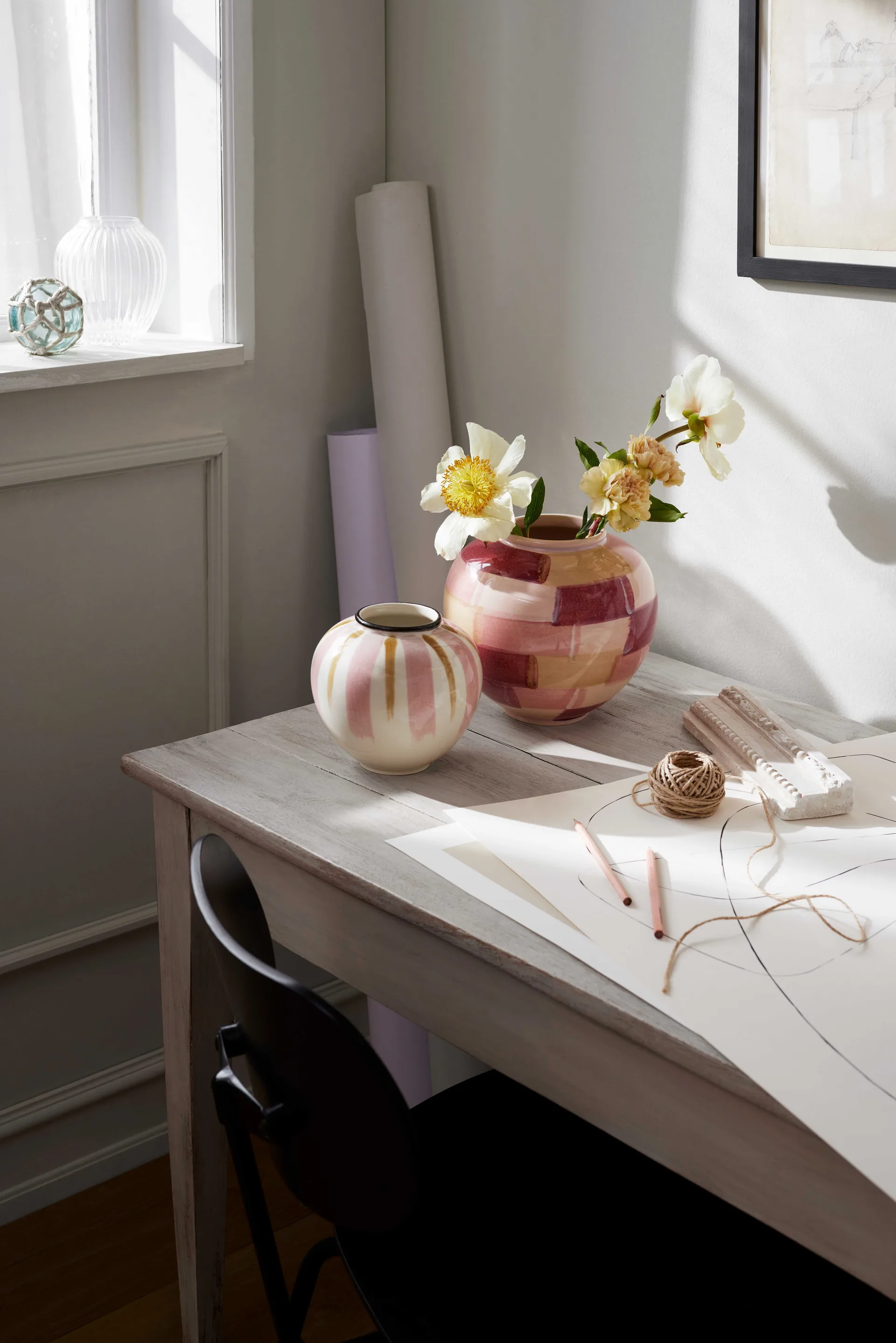 Can花瓶 花瓶 20 cm, Pink-brown Kähler | ケーラー