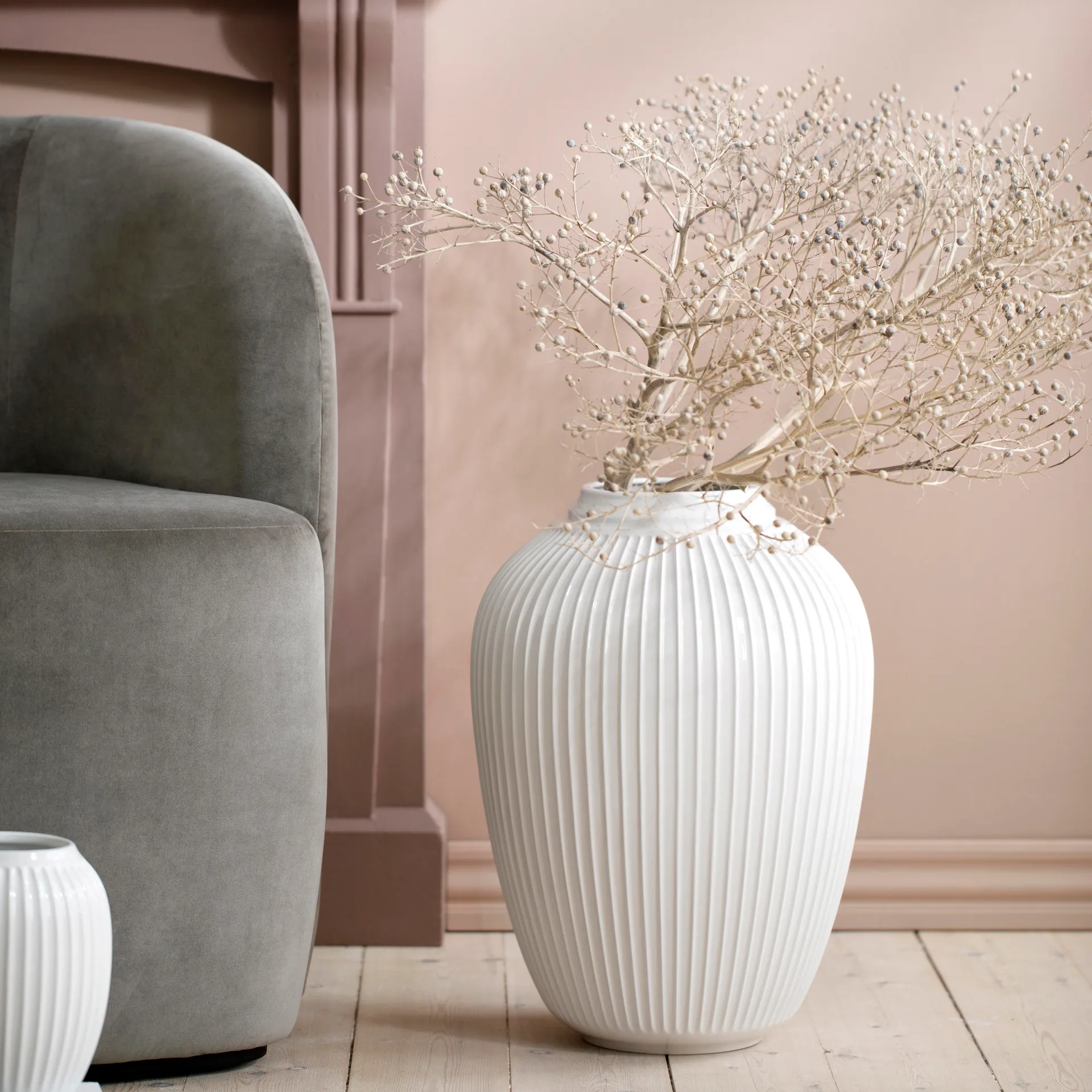 ハンマースホイ floor 花瓶 50 cm, white Kähler | ケーラー