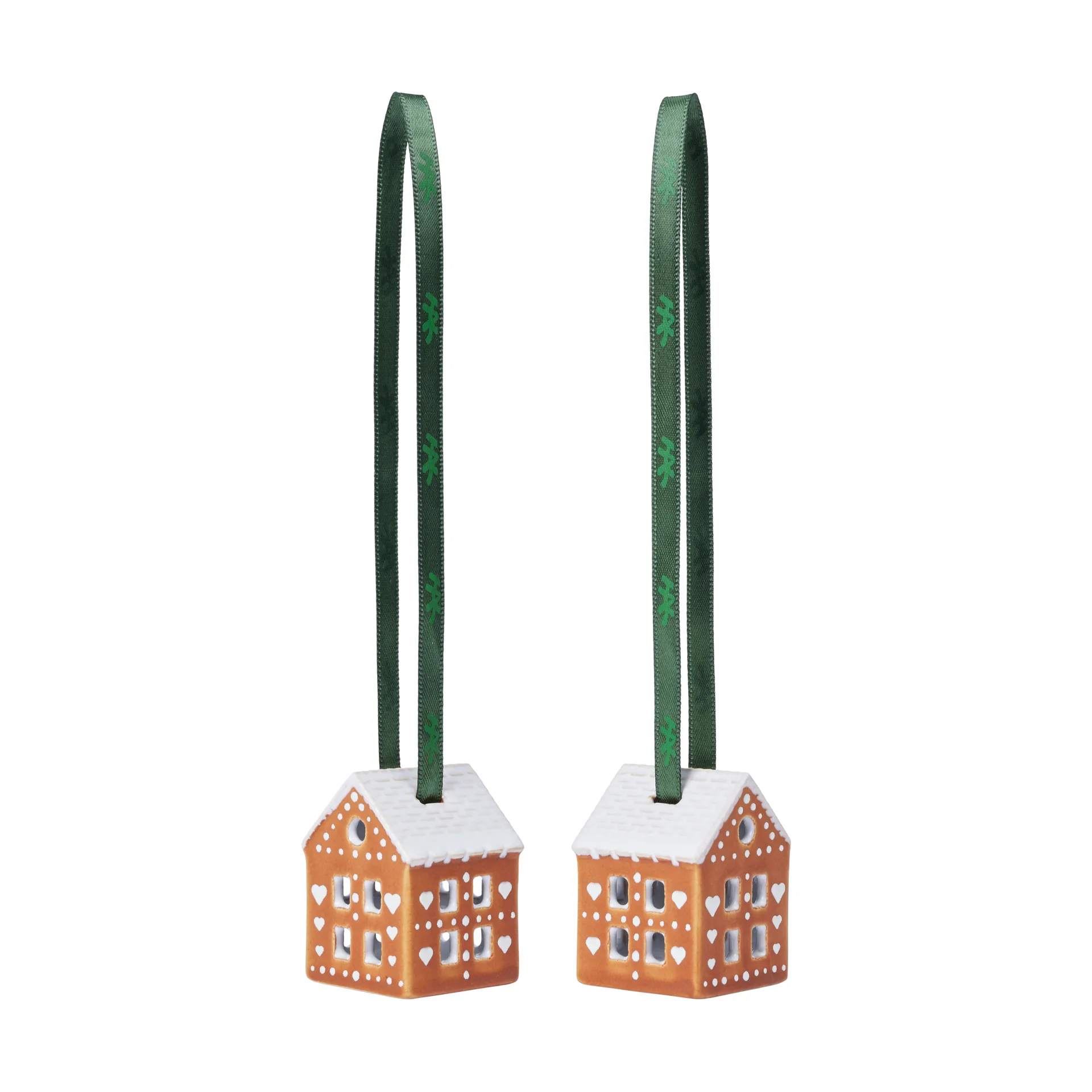 Gingerbread Christmas ハンギングデコレーション 5 cm 2個, Brown Kähler | ケーラー