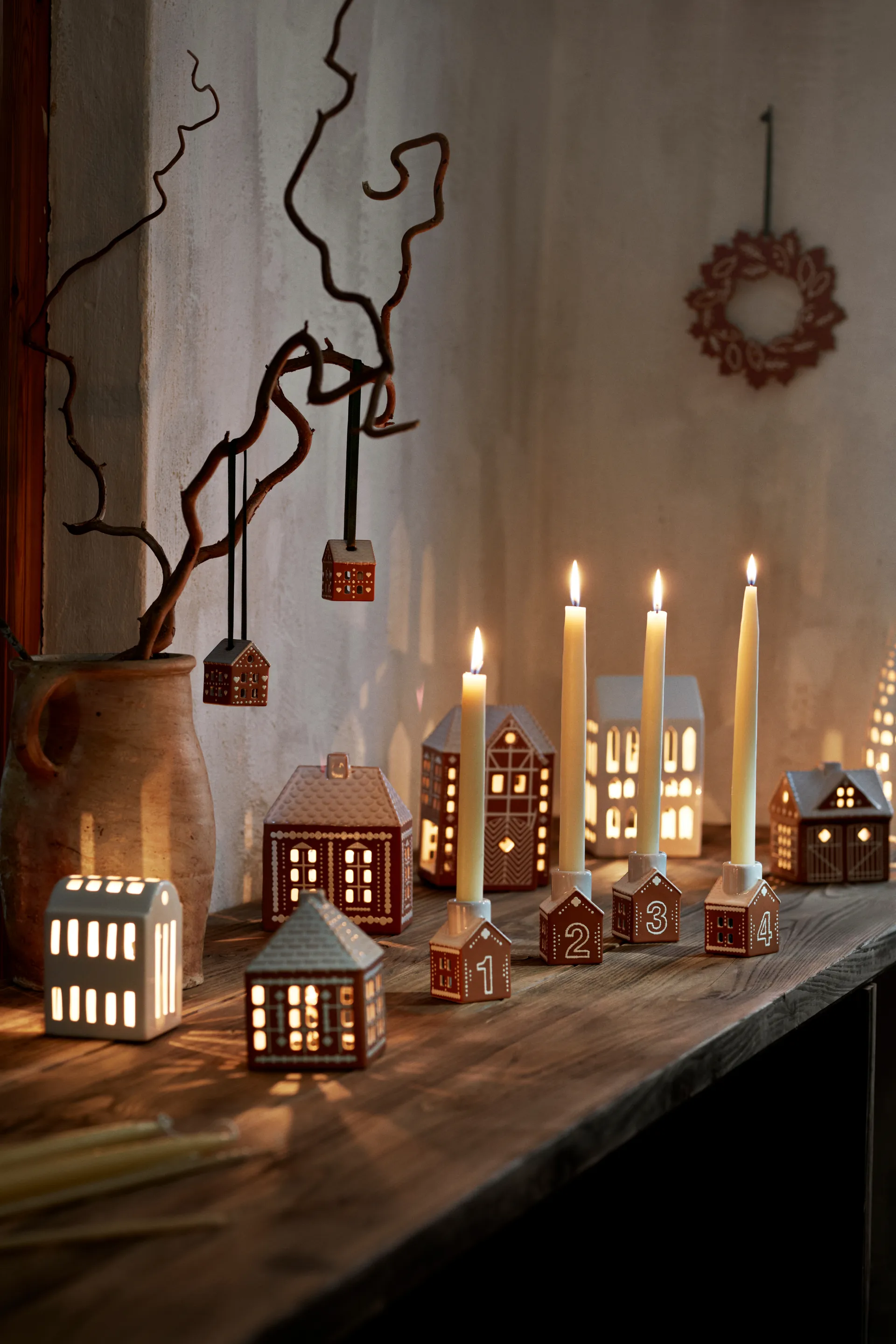 Gingerbread Christmas ハンギングデコレーション 5 cm 2個, Brown Kähler | ケーラー