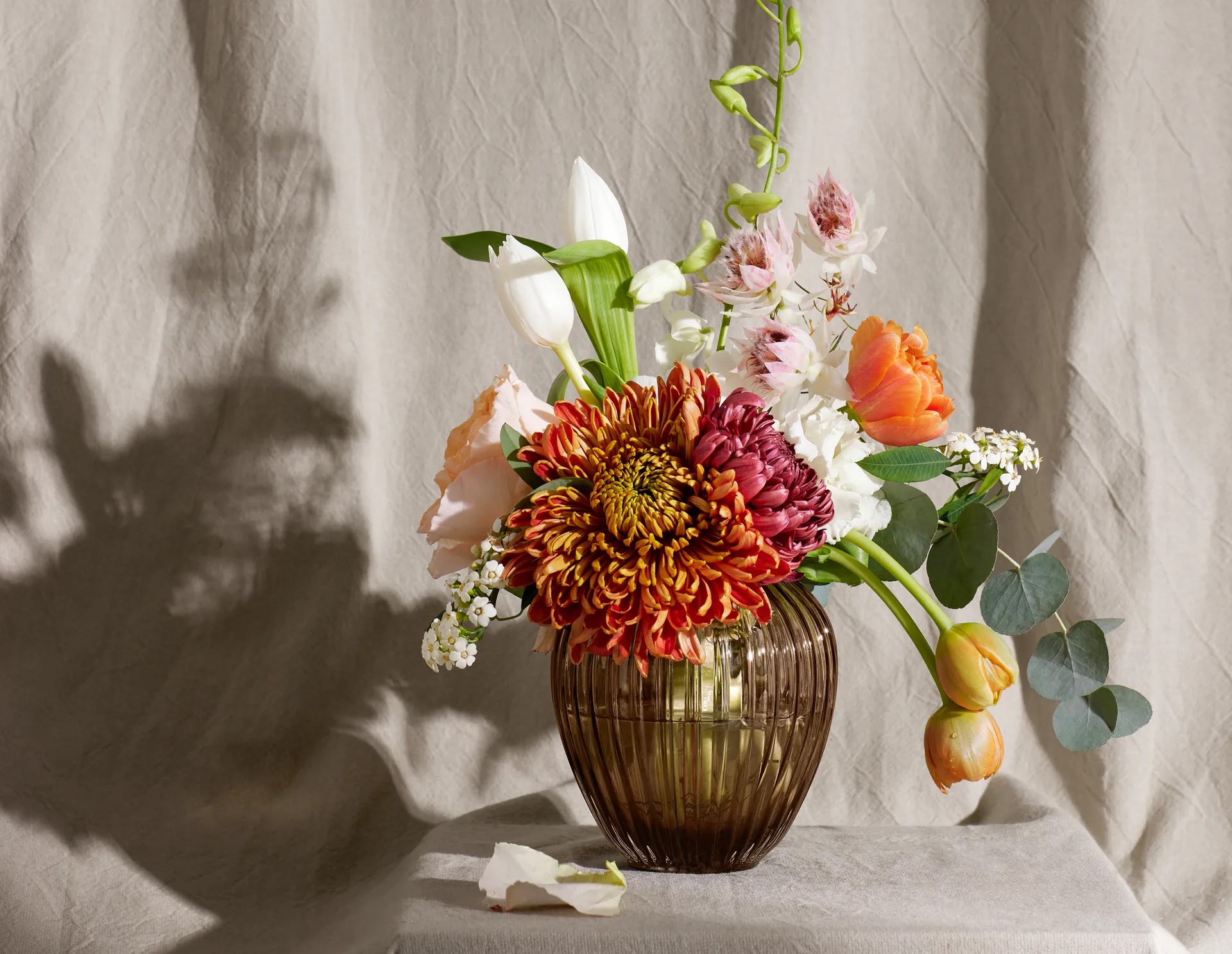 Hammershøi / ハンマースホイ ガラス花瓶 14 cm, Walnut Kähler | ケーラー