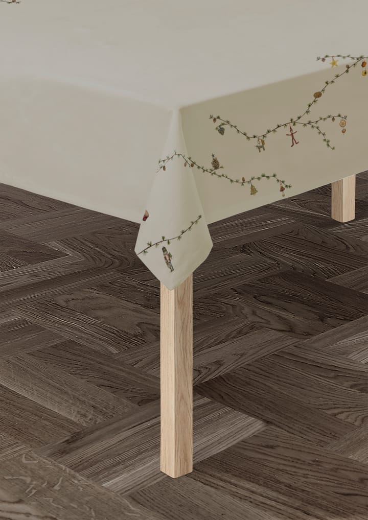 Hammershøi クリスマステーブルクロス ベージュ, 150x220 cm Kähler | ケーラー