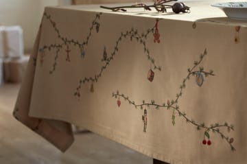 Hammershøi クリスマステーブルクロス ベージュ - 150x220 cm - Kähler | ケーラー