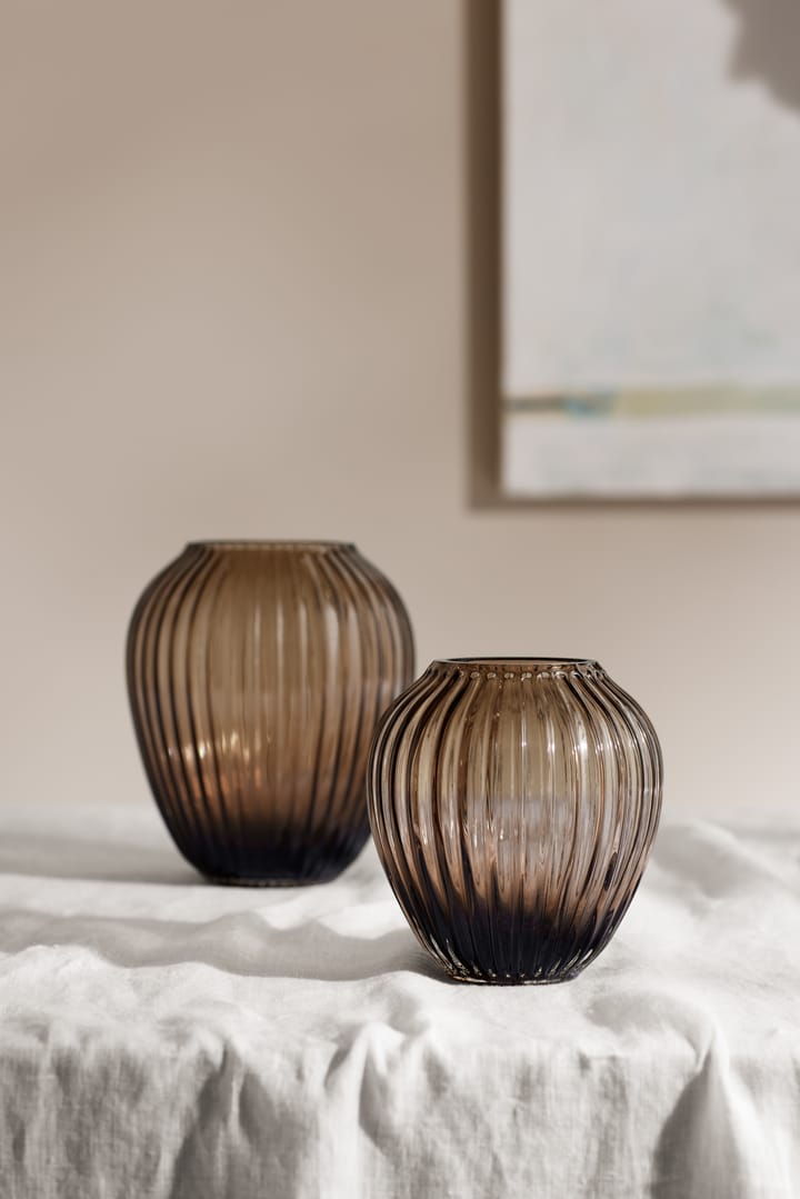 Hammershøi / ハンマースホイ ガラス花瓶 18.5 cm, Walnut Kähler | ケーラー