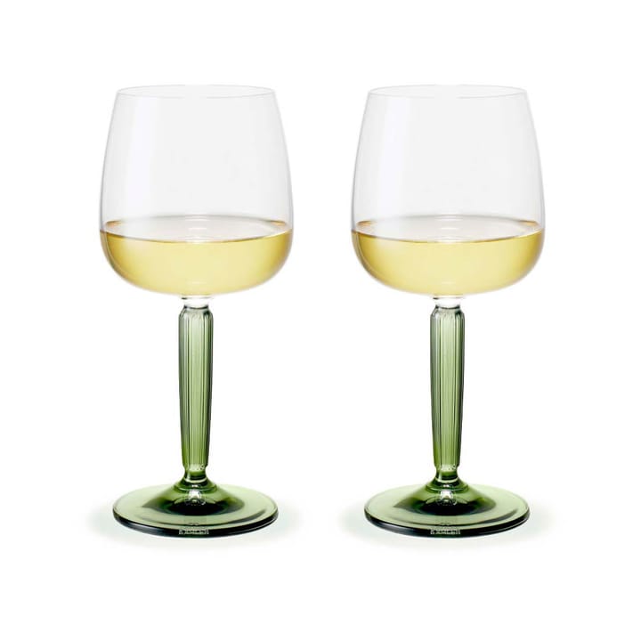 Hammershøi 白ワイングラス 35 cl 2個セット, Clear-green Kähler | ケーラー