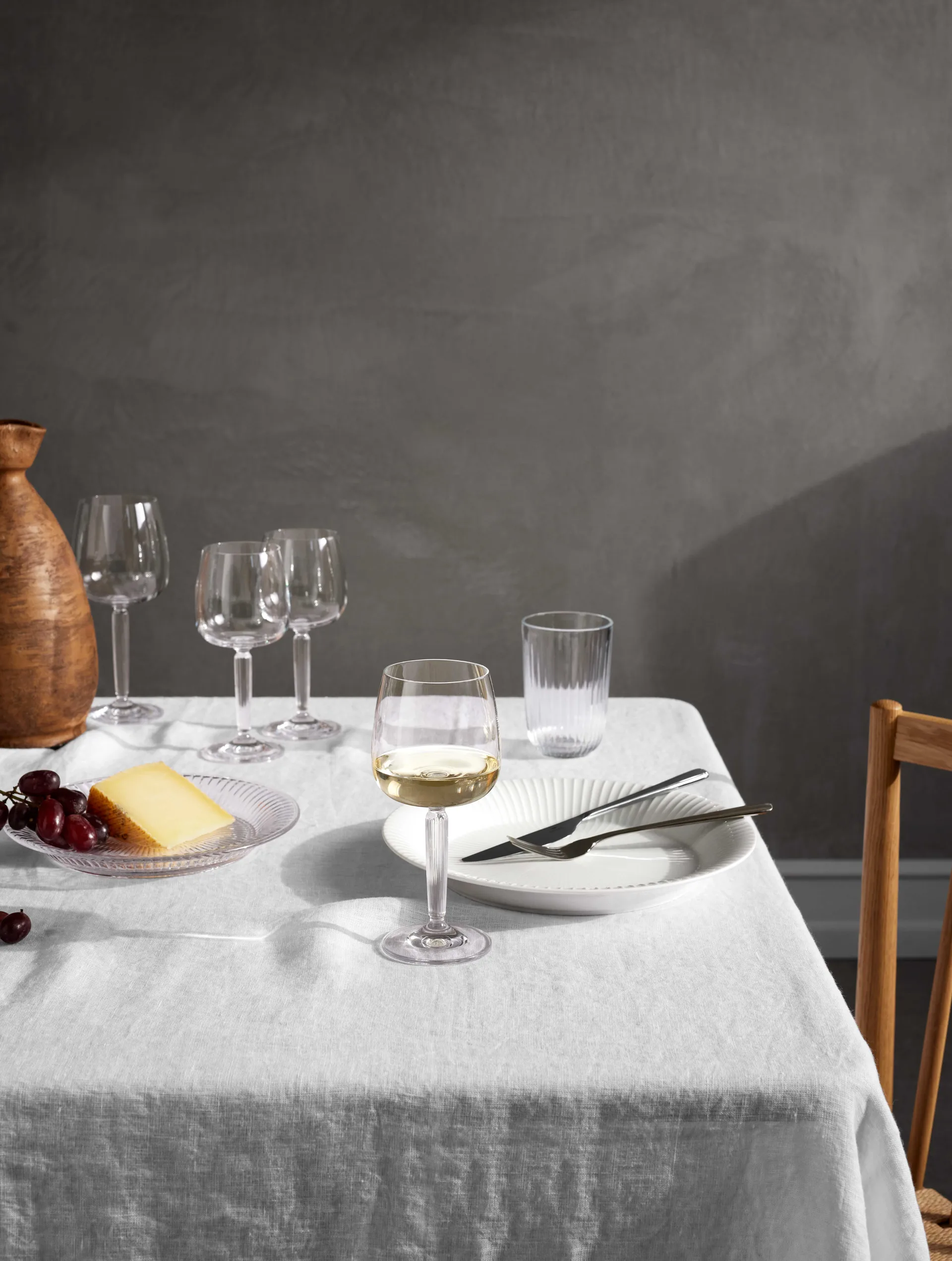 Hammershøi 白ワイングラス 35 cl 2個セット, Clear Kähler | ケーラー