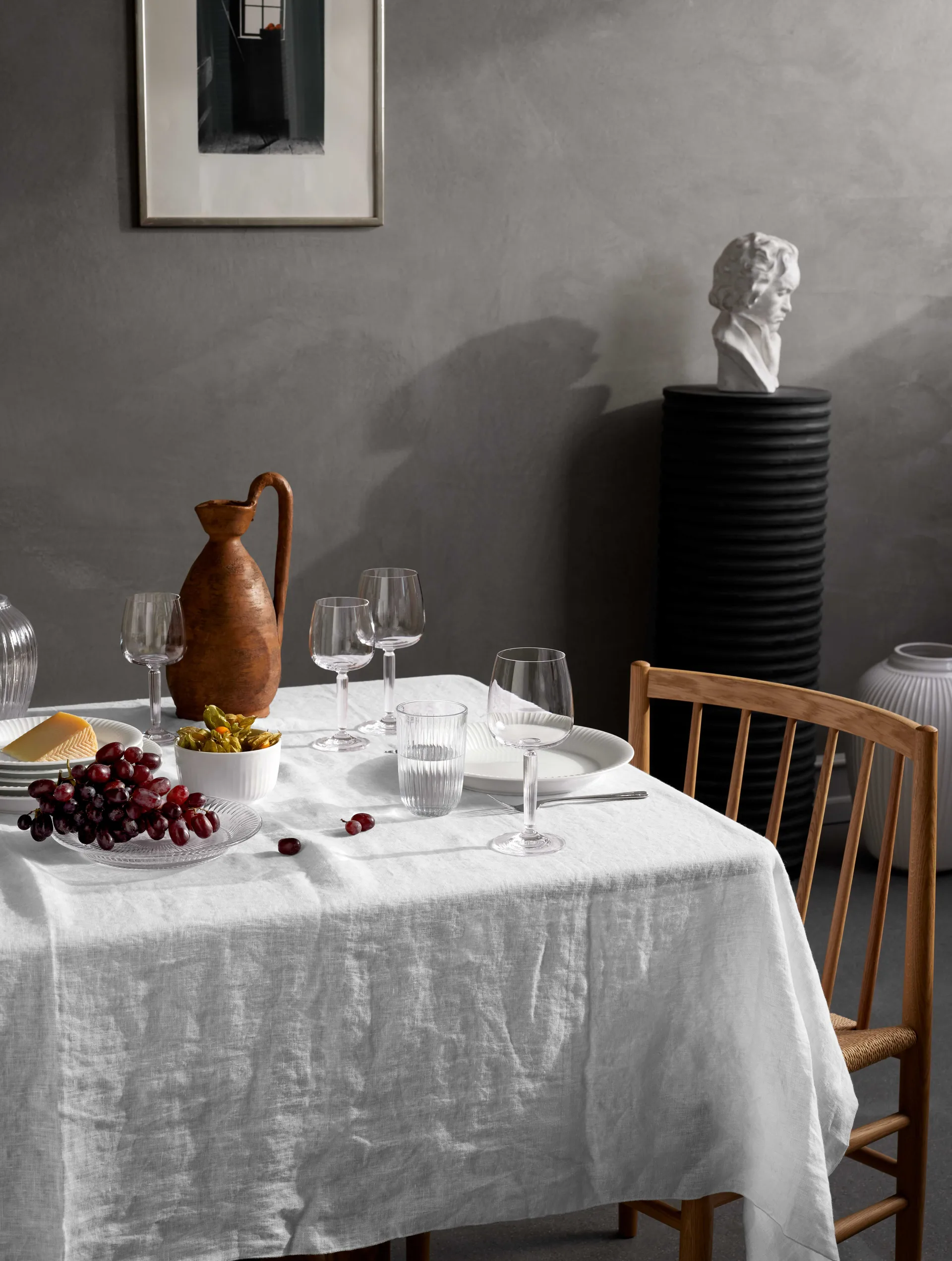 Hammershøi 白ワイングラス 35 cl 2個セット, Clear Kähler | ケーラー