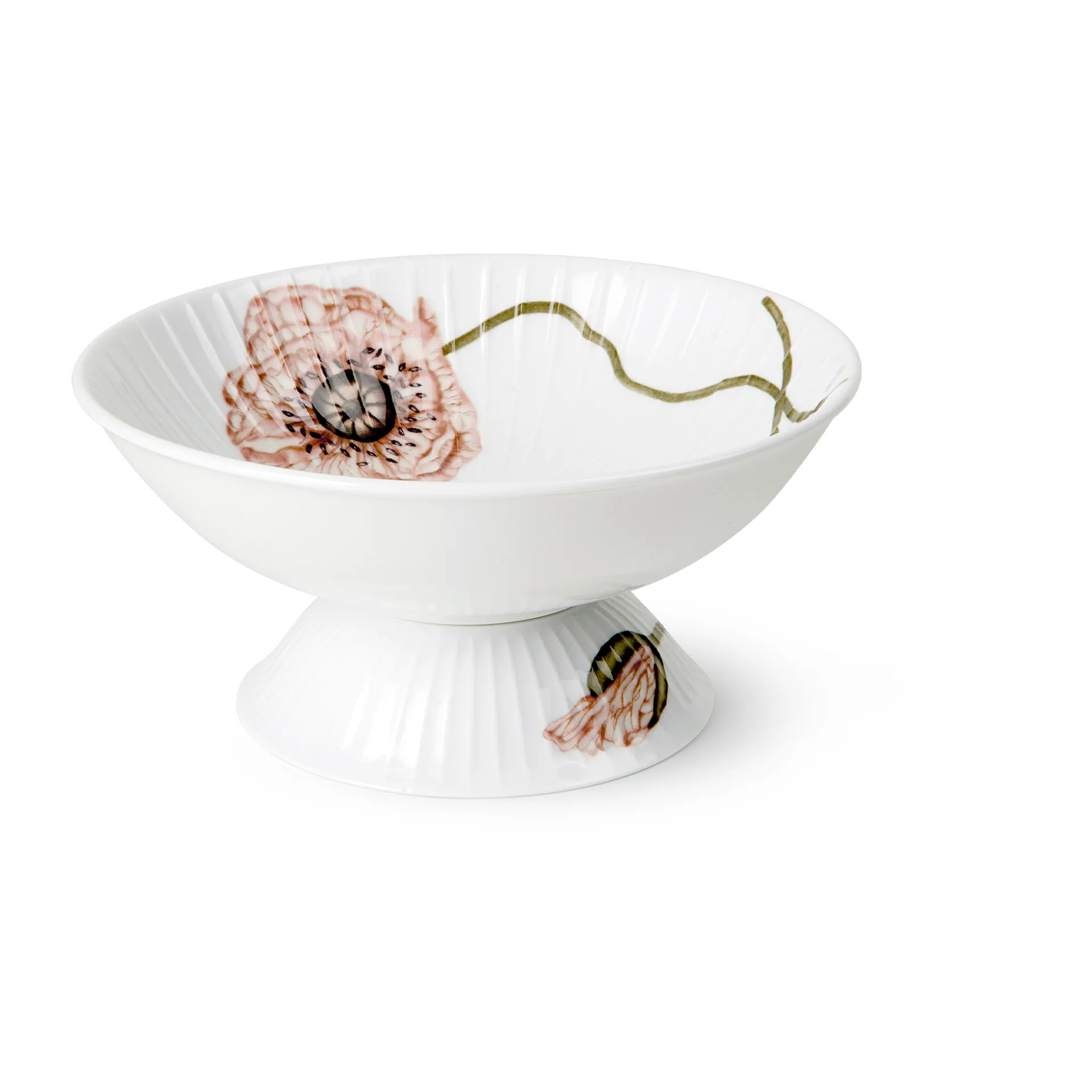 Hammershøi Poppy / ハンマースホイポピー  脚付きボウル Ø16 cm, White Kähler | ケーラー