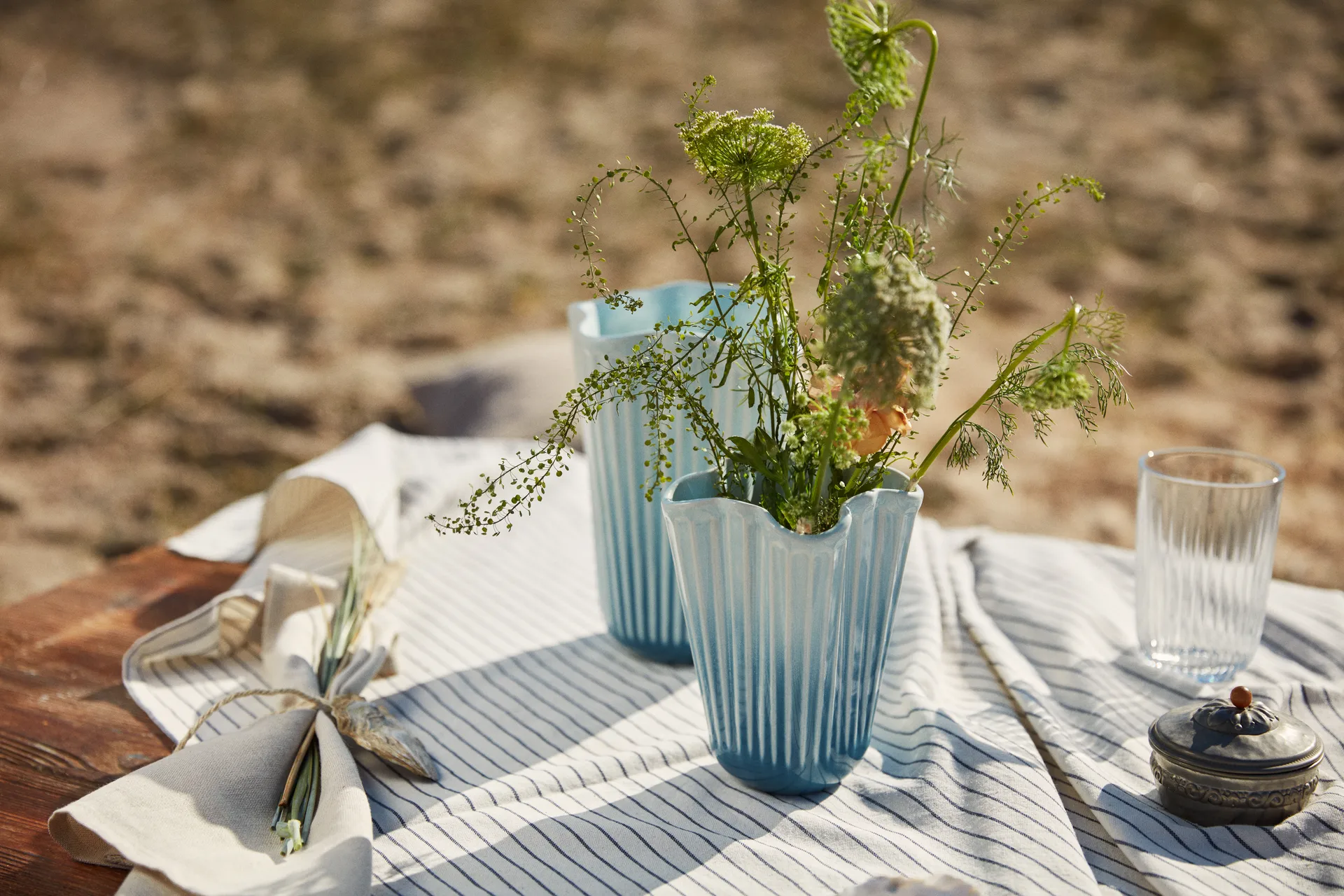 Hammershøi 花瓶 unfold, Blue, 16.5 cm Kähler | ケーラー