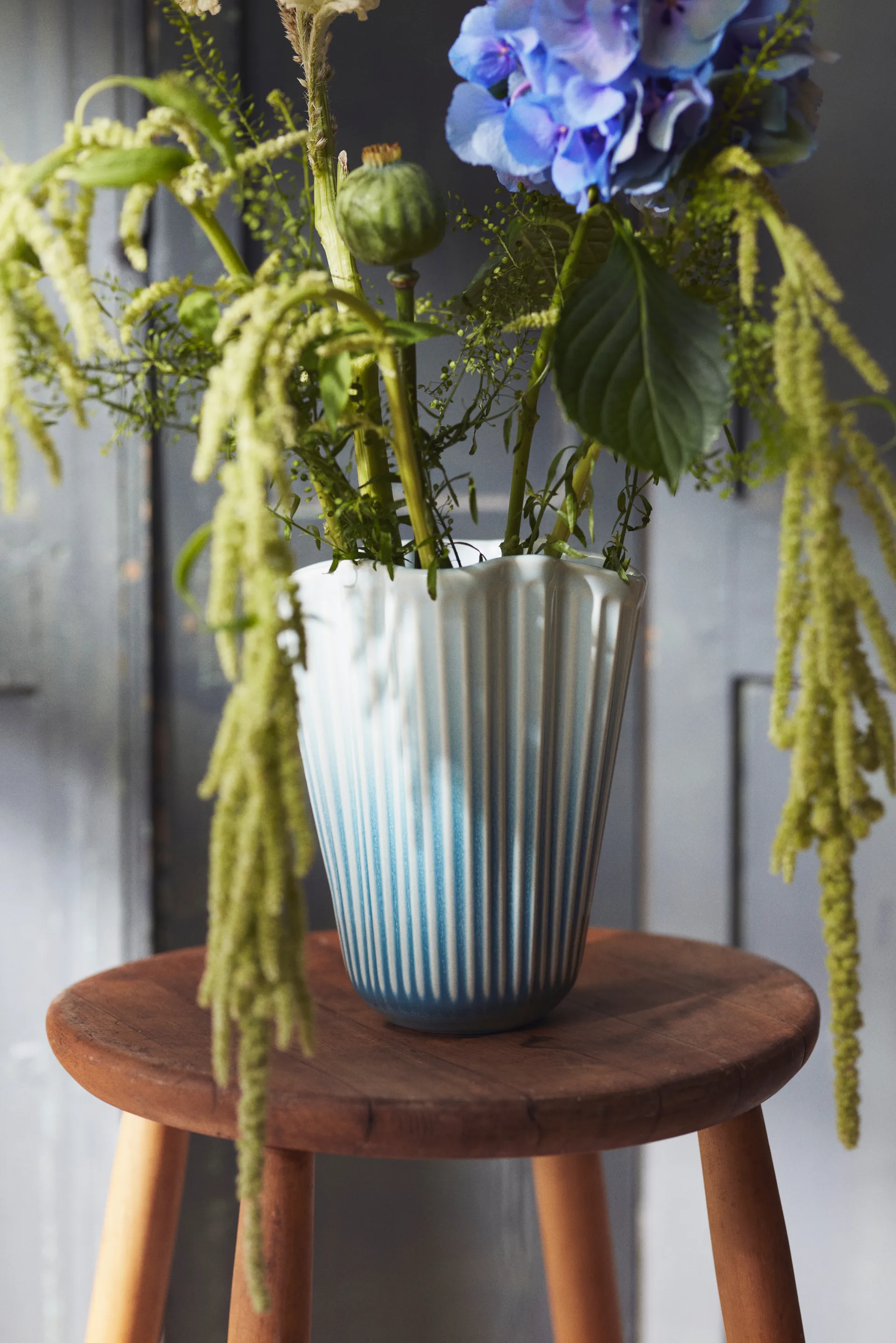 Hammershøi 花瓶 unfold, Blue, 20.5 cm Kähler | ケーラー