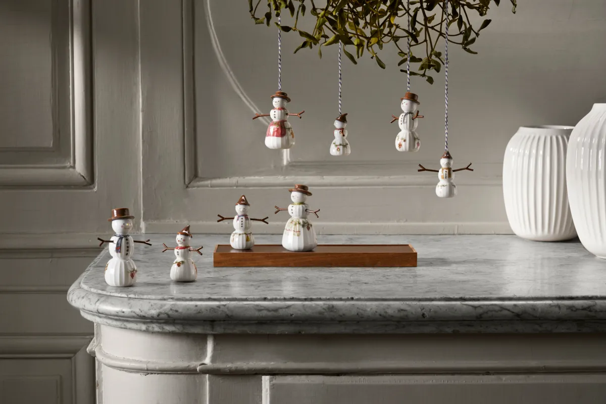 Kahler クリスマス スノーマン フィギュア ハンマースホイ