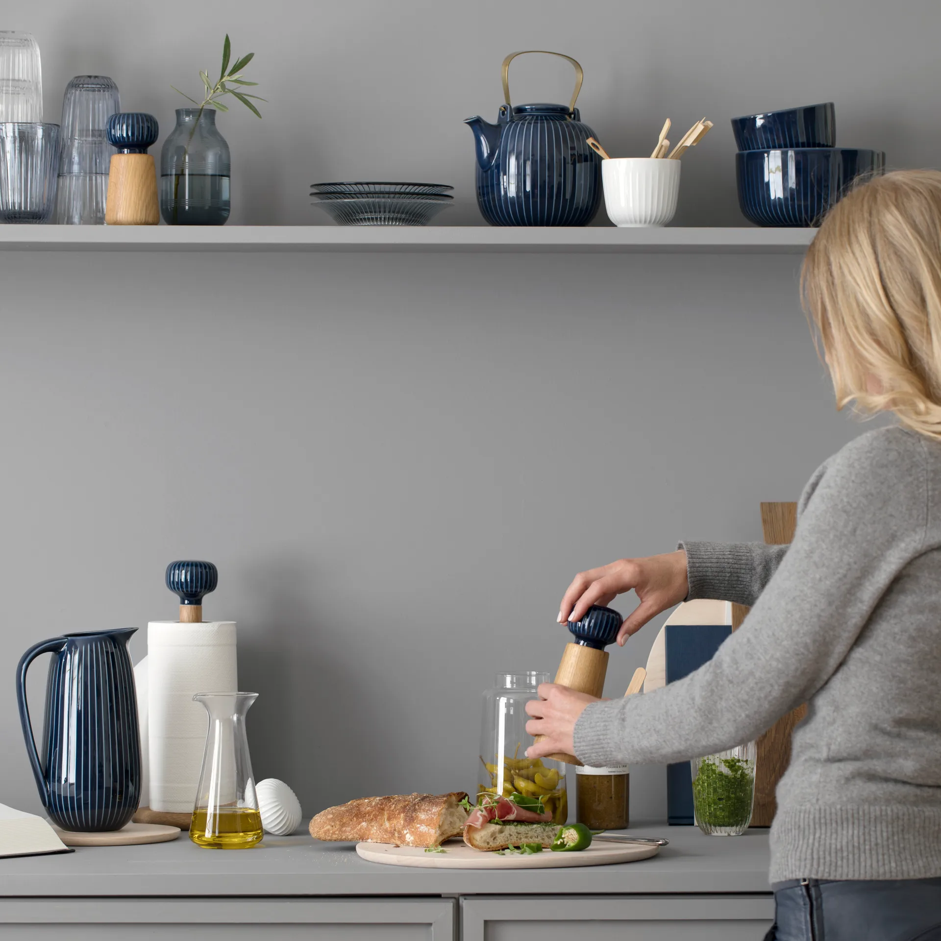 ハンマースホイ スパイスミル ラージ, indigo Kähler | ケーラー