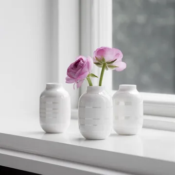 Omaggio/オマジオ ミニチュア 花瓶 3パック - pearl-white - Kähler | ケーラー