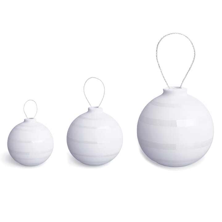 Omaggio / オマジオ クリスマス オーナメント 3個入りセット - pearl - Kähler | ケーラー