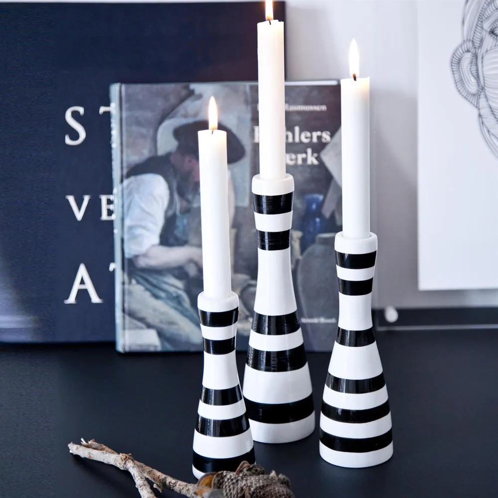 Omaggio/オマジオ キャンドルスティック スモール, black Kähler | ケーラー