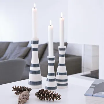Omaggio/オマジオ キャンドルスティック ラージ - granite grey - Kähler | ケーラー