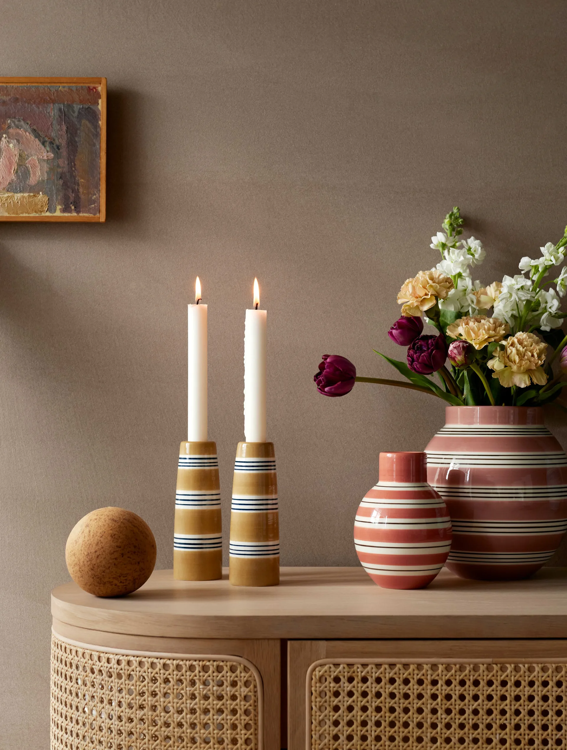 Omaggio / オマジオ Nuovo キャンドルホルダー16 cm, Ochre Kähler | ケーラー