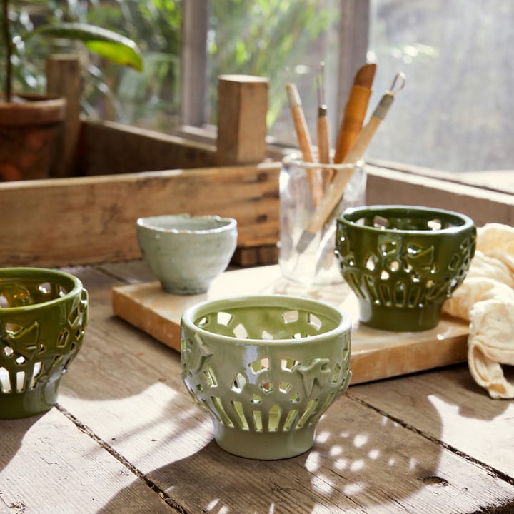 Orangery キャンドルホルダー Ø9 cm, Spring leaf Kähler | ケーラー