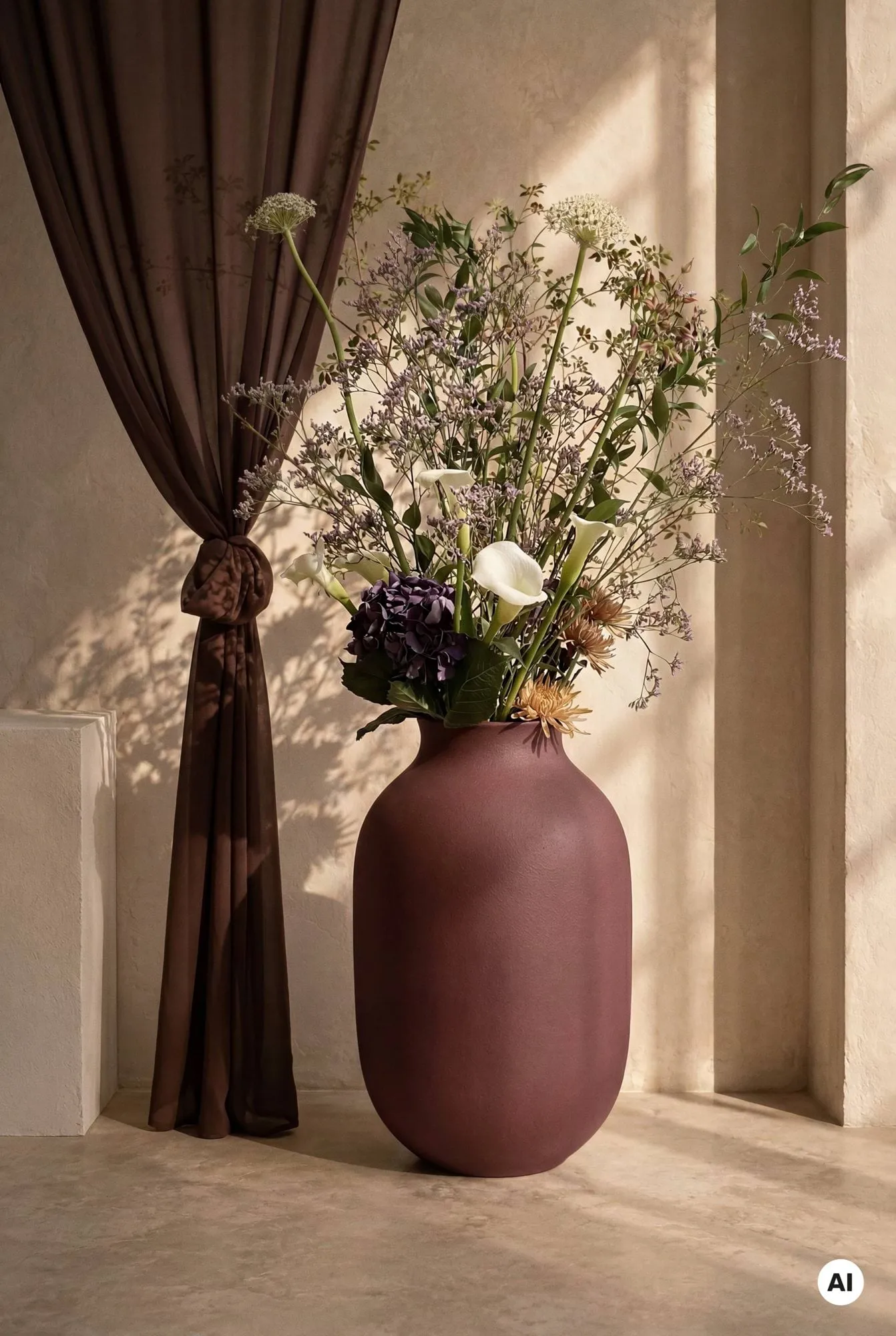 Studio Omaggio 花瓶, Bordeaux, 50 cm Kähler | ケーラー
