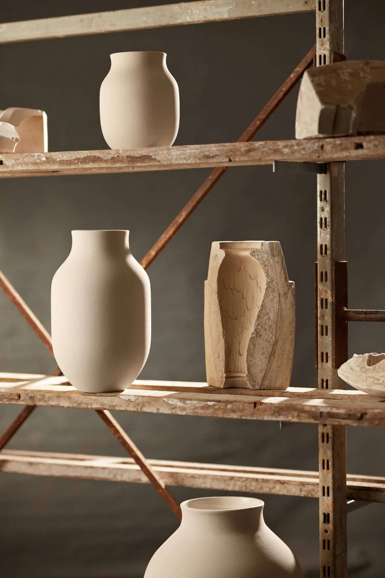Studio Omaggio 花瓶, Sand, 20 cm Kähler | ケーラー