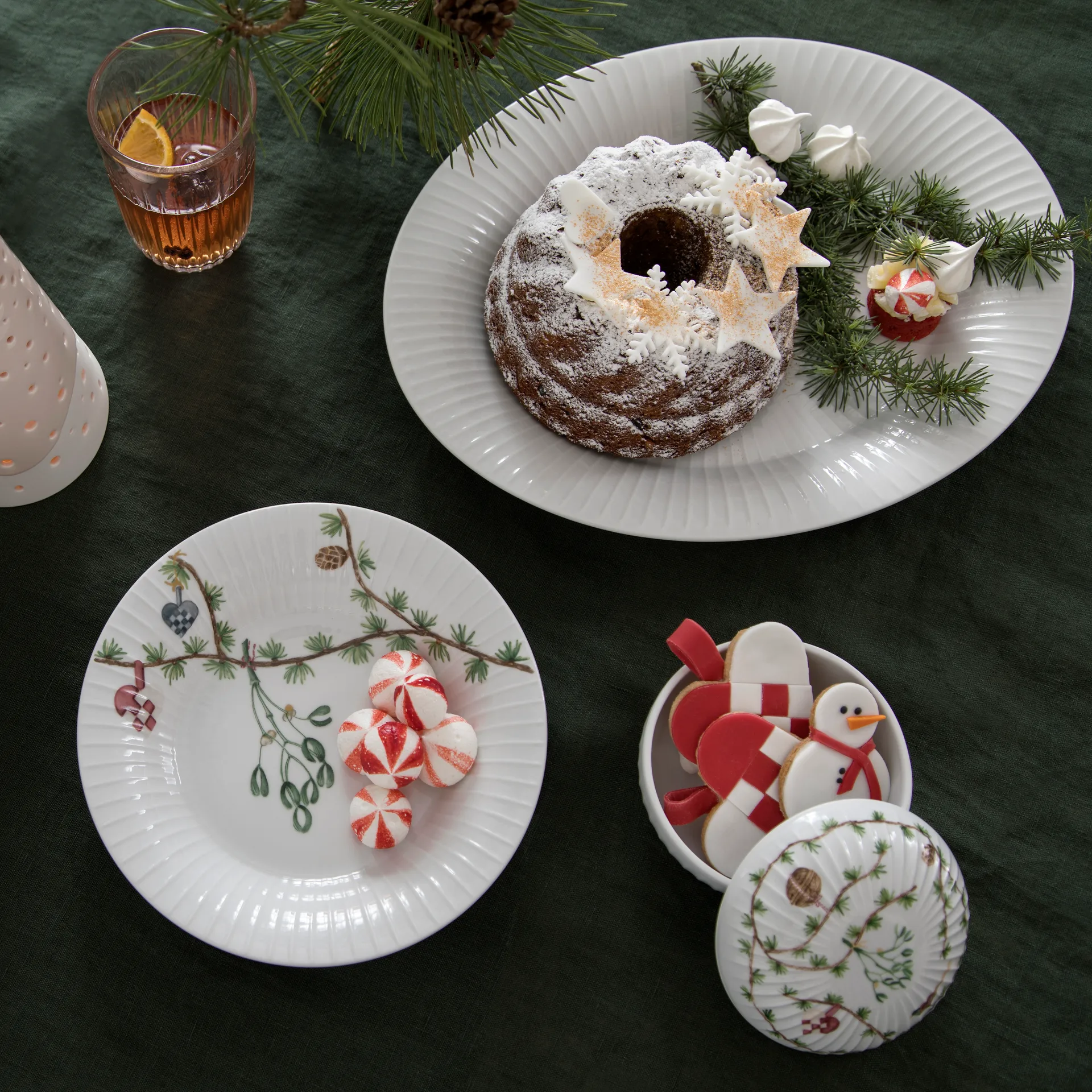 ハンマースホイ クリスマス sweets candy ボウル Ø11.5 cm, White Kähler | ケーラー