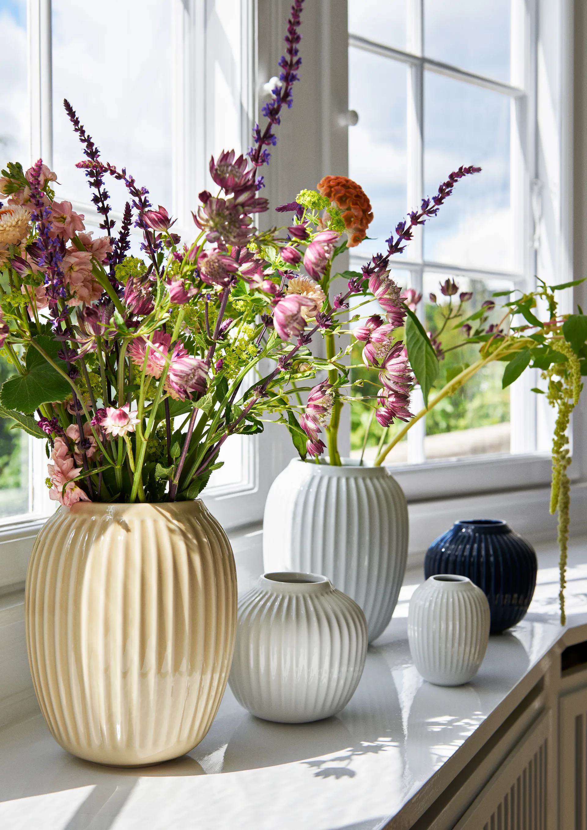 ハンマースホイ 花瓶 ミディアム, white Kähler | ケーラー