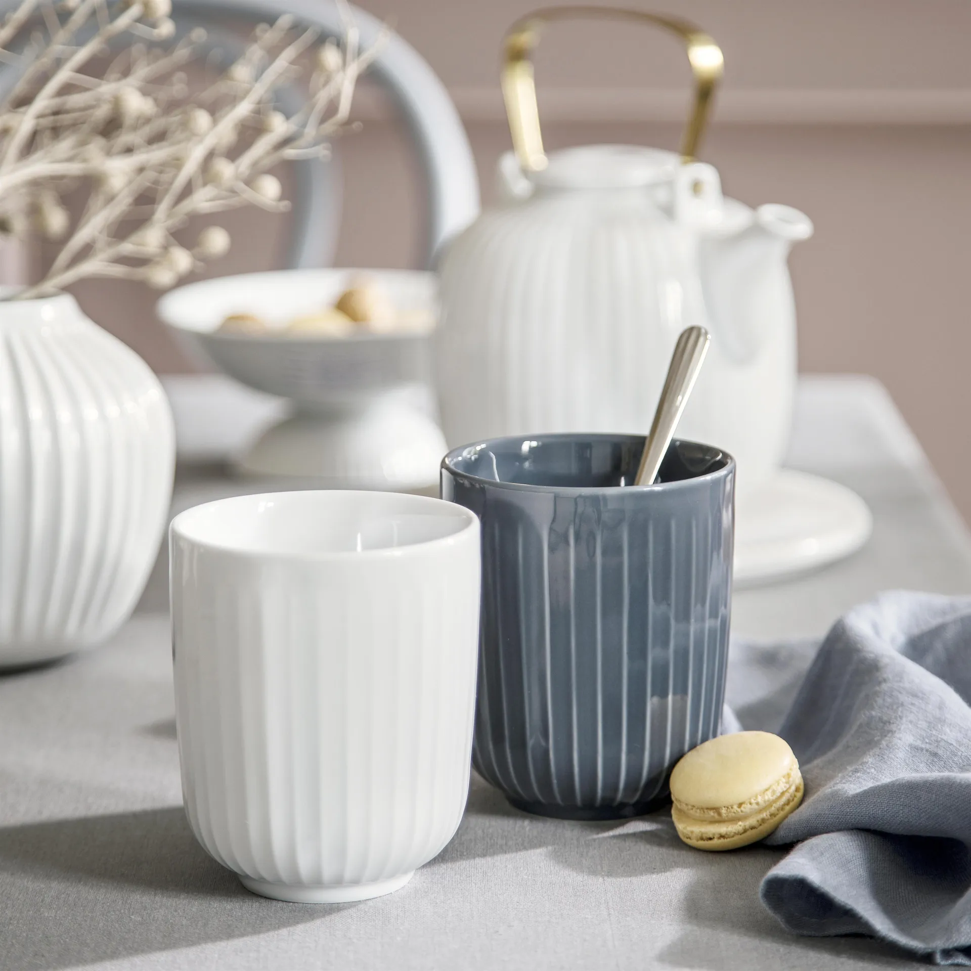 ハンマースホイ サーモス マグ, white Kähler | ケーラー