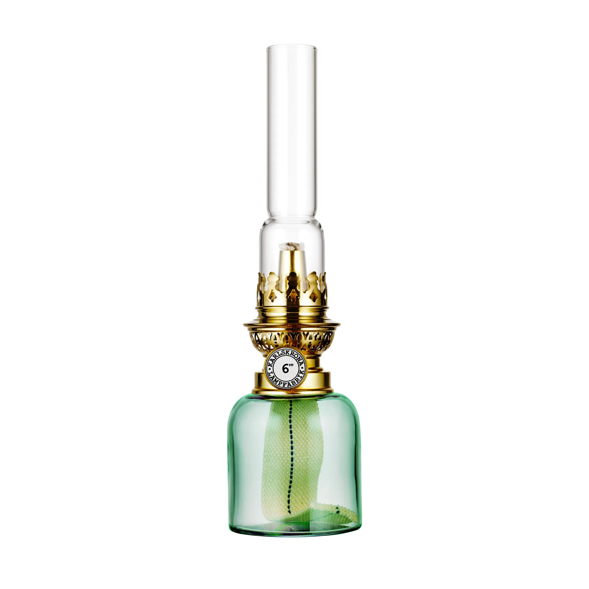 Koholmen パラフィンランプ, jade green Karlskrona Lampfabrik
