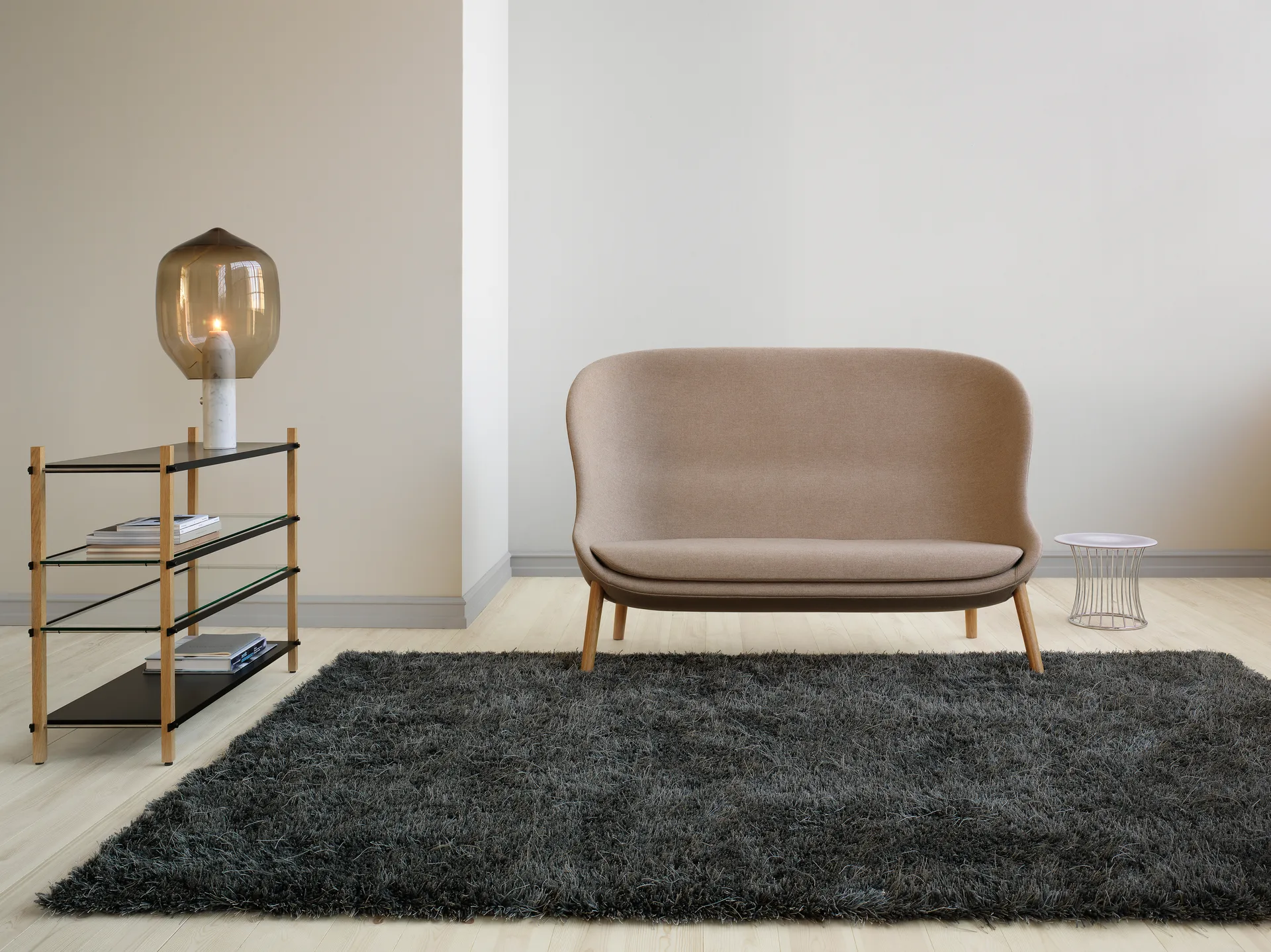 Moss ラグ 170x240 cm, Nickel grey Kasthall