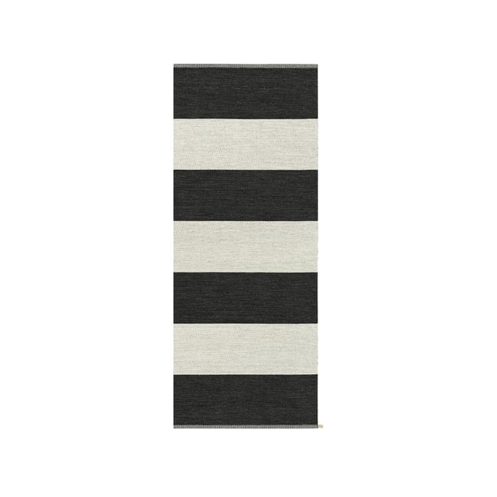 Wide Stripe Icon ホールウェイランナー - Midnight black 200x85 cm - Kasthall