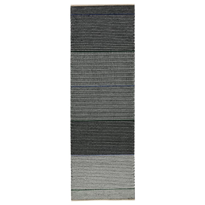 Tribulus One ウールカーペット 80x250 cm - black, white, blue, green - Kateha | カテハ