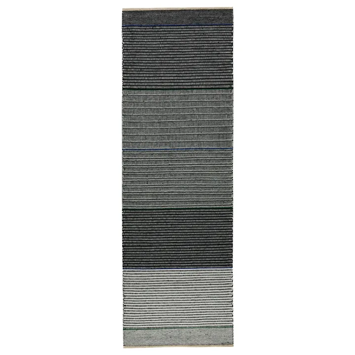 Tribulus One ウールカーペット 80x250 cm - Black/white/blue/green - Kateha | カテハ