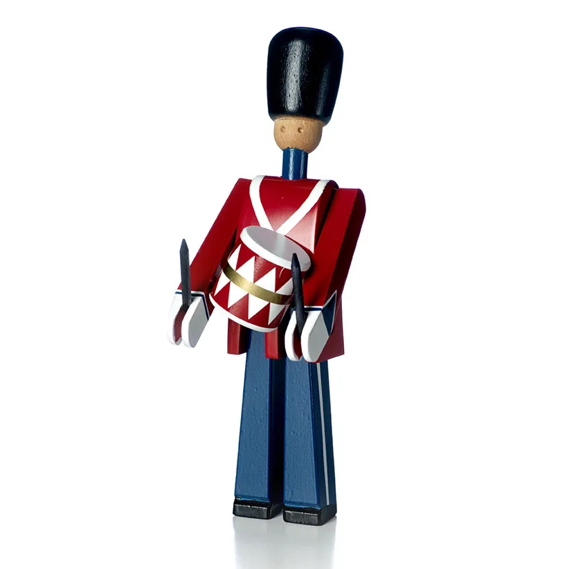 カイ・ボイスン drummer, red-blue, H22.5cm Kay Bojesen Denmark | カイ・ボイスン デンマーク