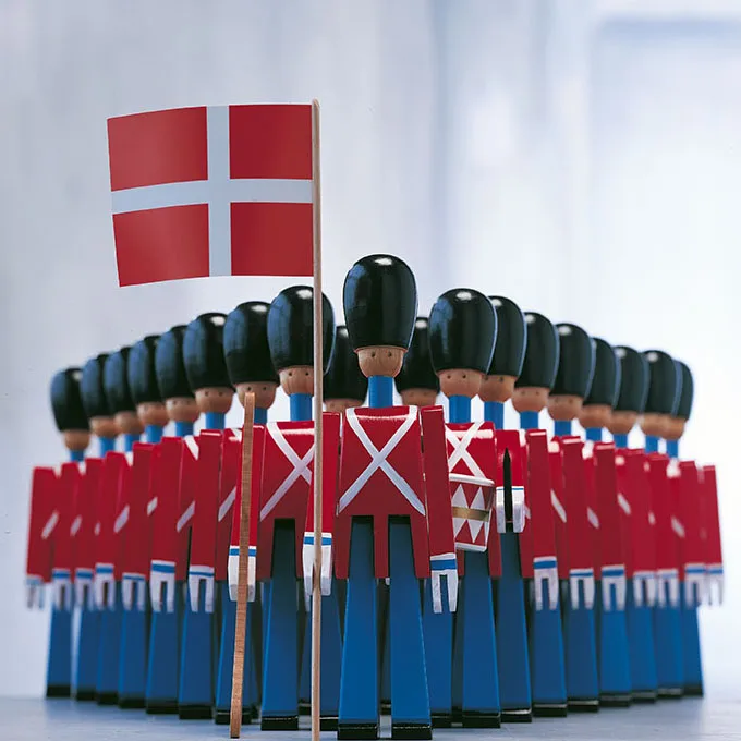 カイ・ボイスン drummer, red-blue, H22.5cm Kay Bojesen Denmark | カイ・ボイスン デンマーク