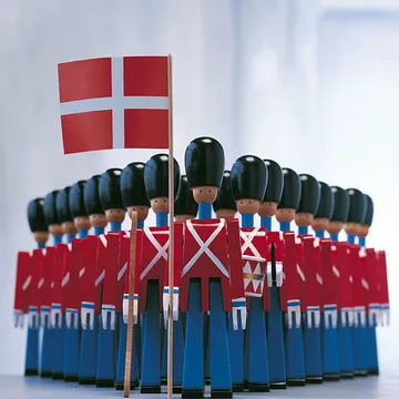 カイ・ボイスン drummer - red-blue, H22.5cm - Kay Bojesen Denmark | カイ・ボイスン デンマーク