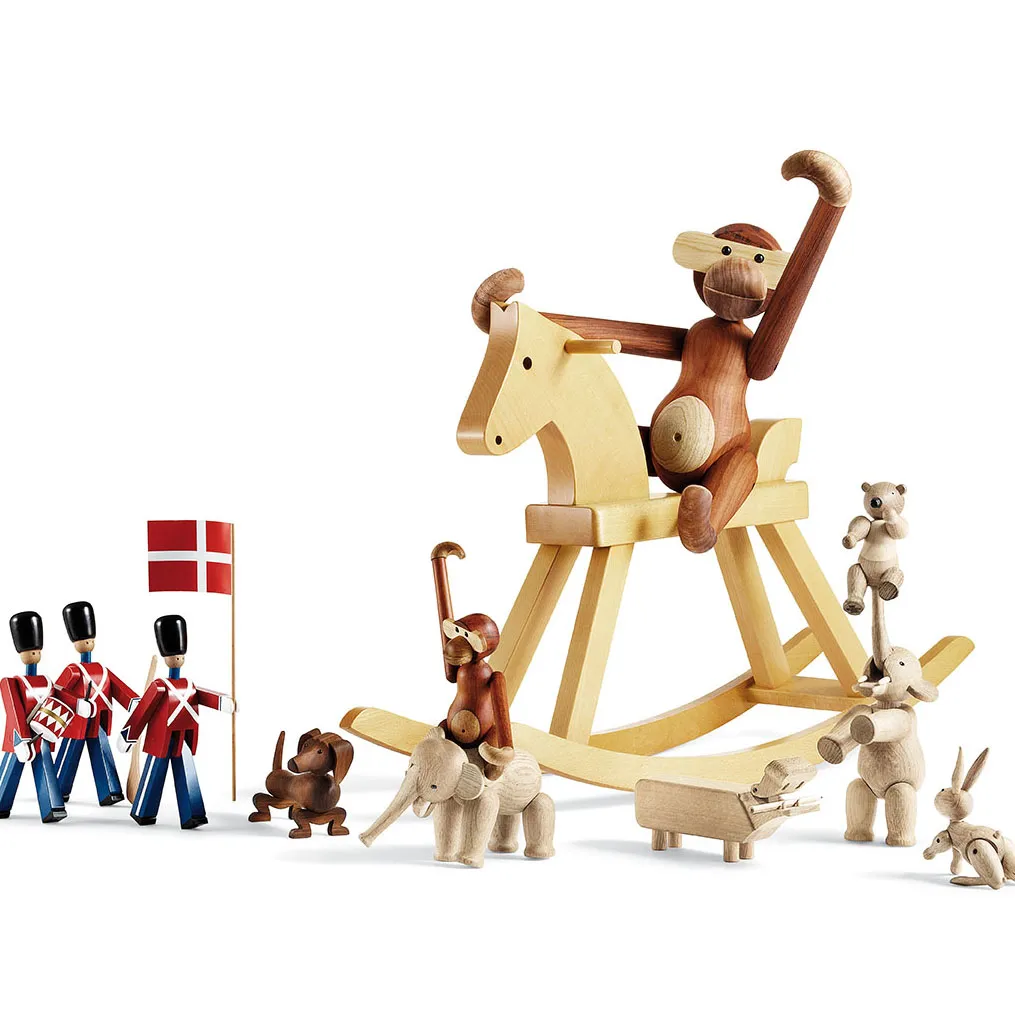 カイ・ボイスン drummer, red-blue, H22.5cm Kay Bojesen Denmark | カイ・ボイスン デンマーク