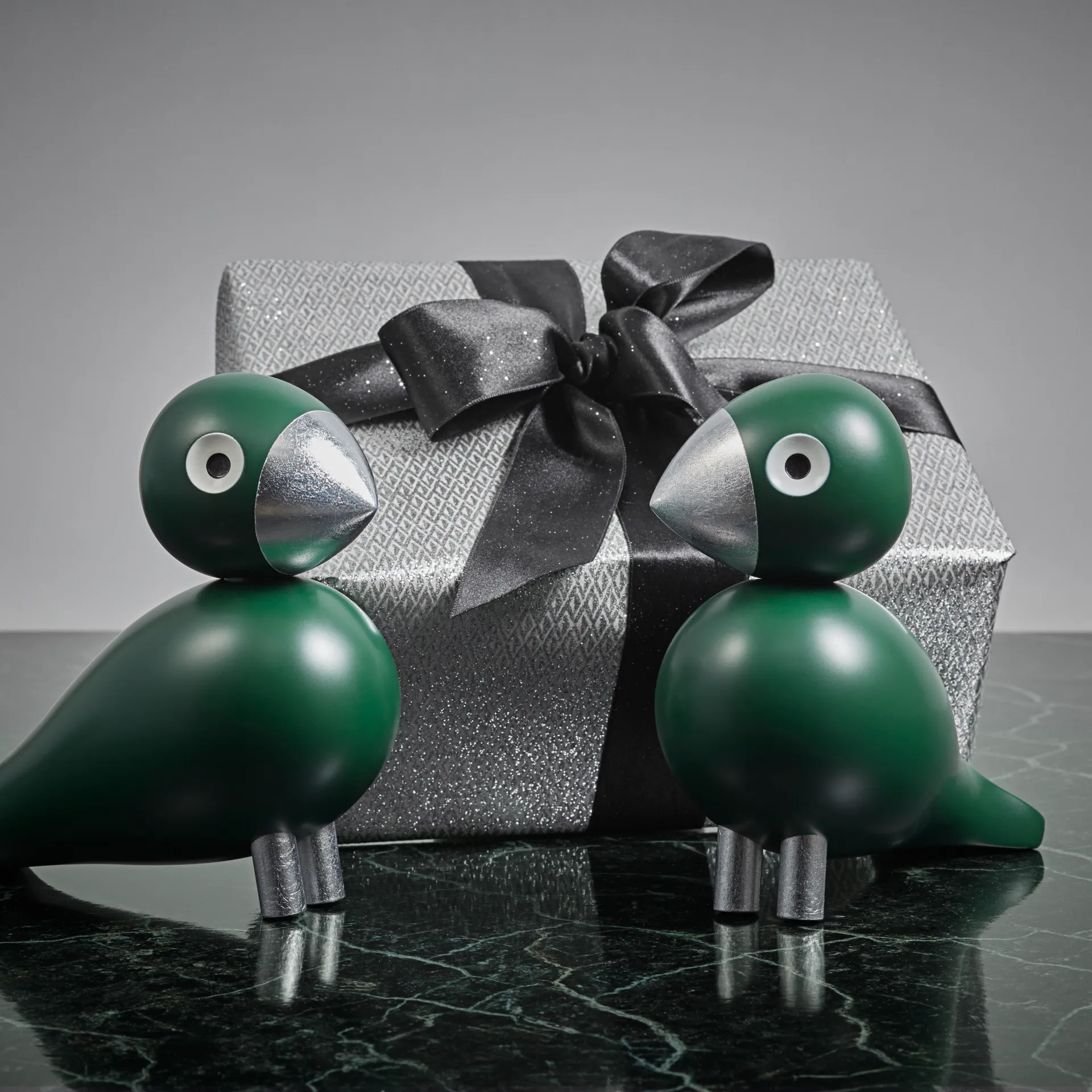 カイ・ボイスン ソングバード Georg, Green-Silver Kay Bojesen Denmark | カイ・ボイスン デンマーク