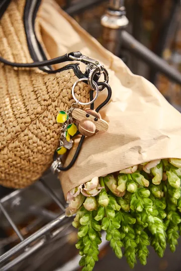 Kaj Bojesen モンキー キーリング - Teak-limb wood, black leather - Kay Bojesen Denmark | カイ・ボイスン デンマーク