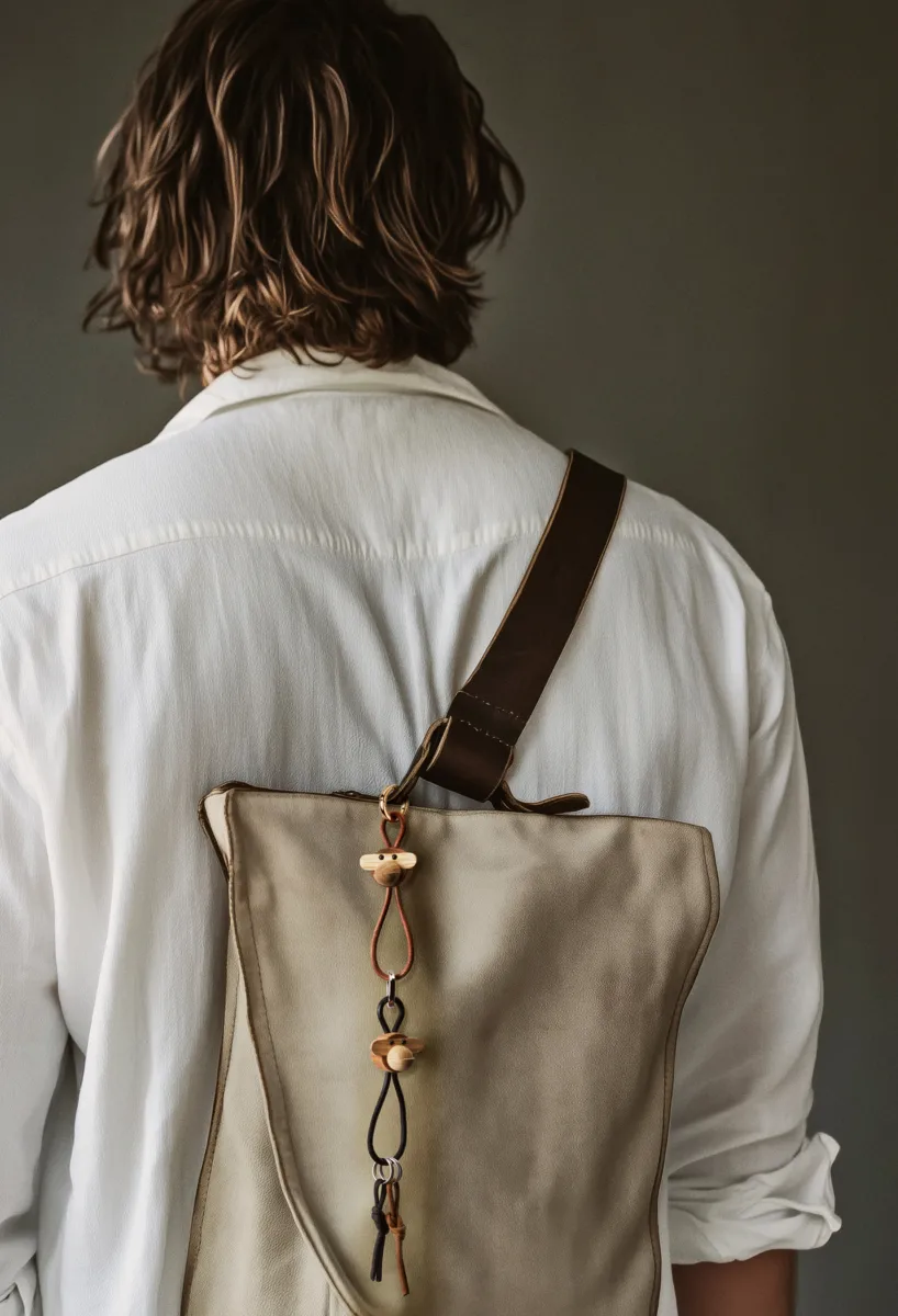 Kaj Bojesen モンキー キーリング, Teak, limba wood, natural leather Kay Bojesen Denmark | カイ・ボイスン デンマーク