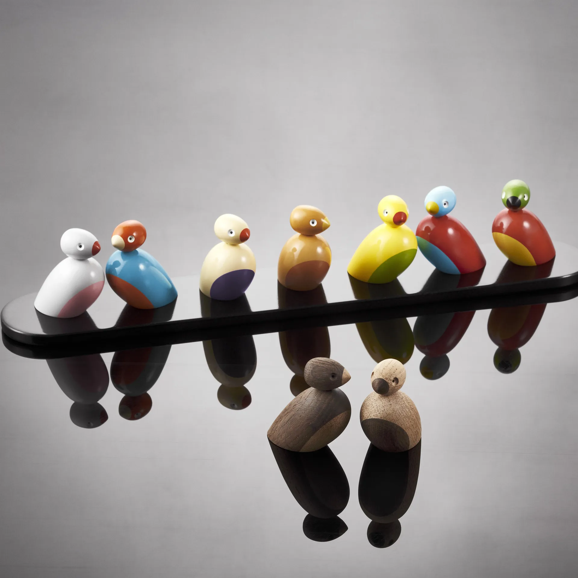 Kay Bojesen スワローズ 2個セット, oak Kay Bojesen Denmark | カイ・ボイスン デンマーク