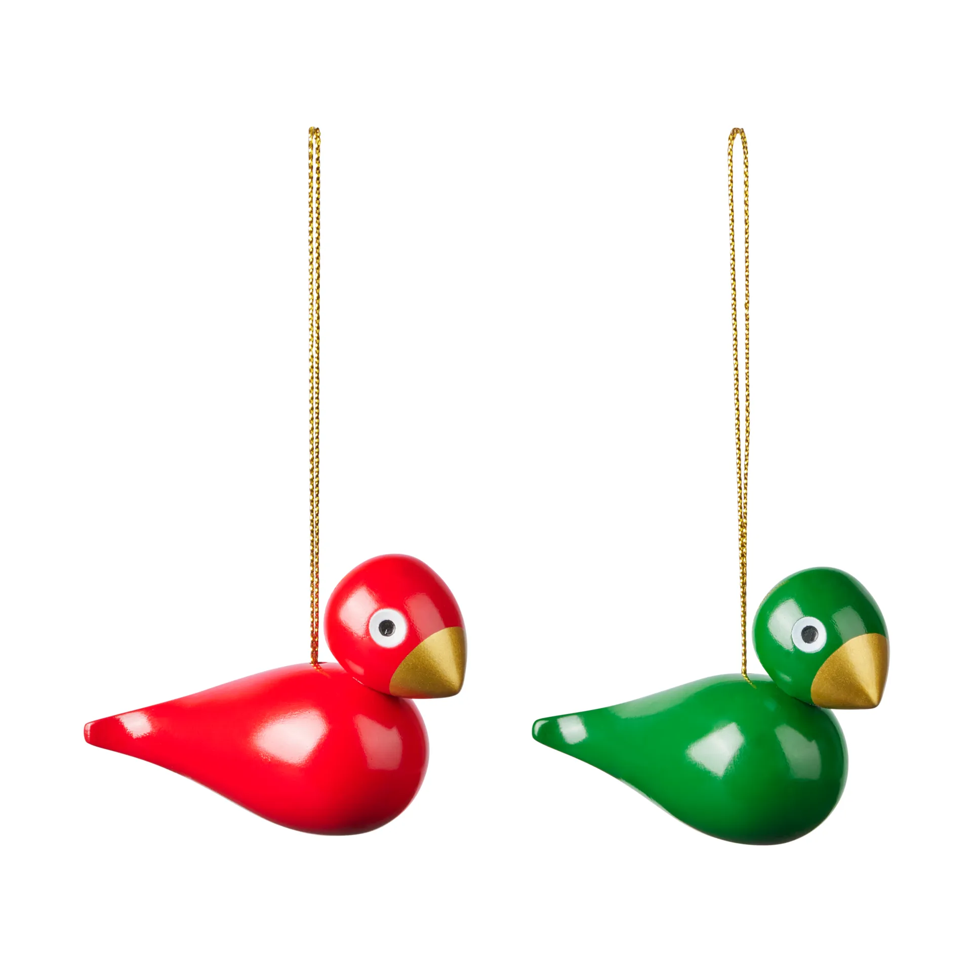 Kay Bojesen クリスマス バードオーナメント 2ピース, Red-green Kay Bojesen Denmark | カイ・ボイスン デンマーク