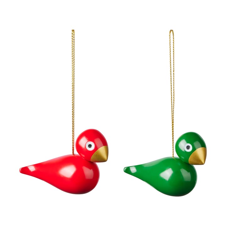 Kay Bojesen クリスマス バードオーナメント 2ピース - Red-green - Kay Bojesen Denmark | カイ・ボイスン デンマーク