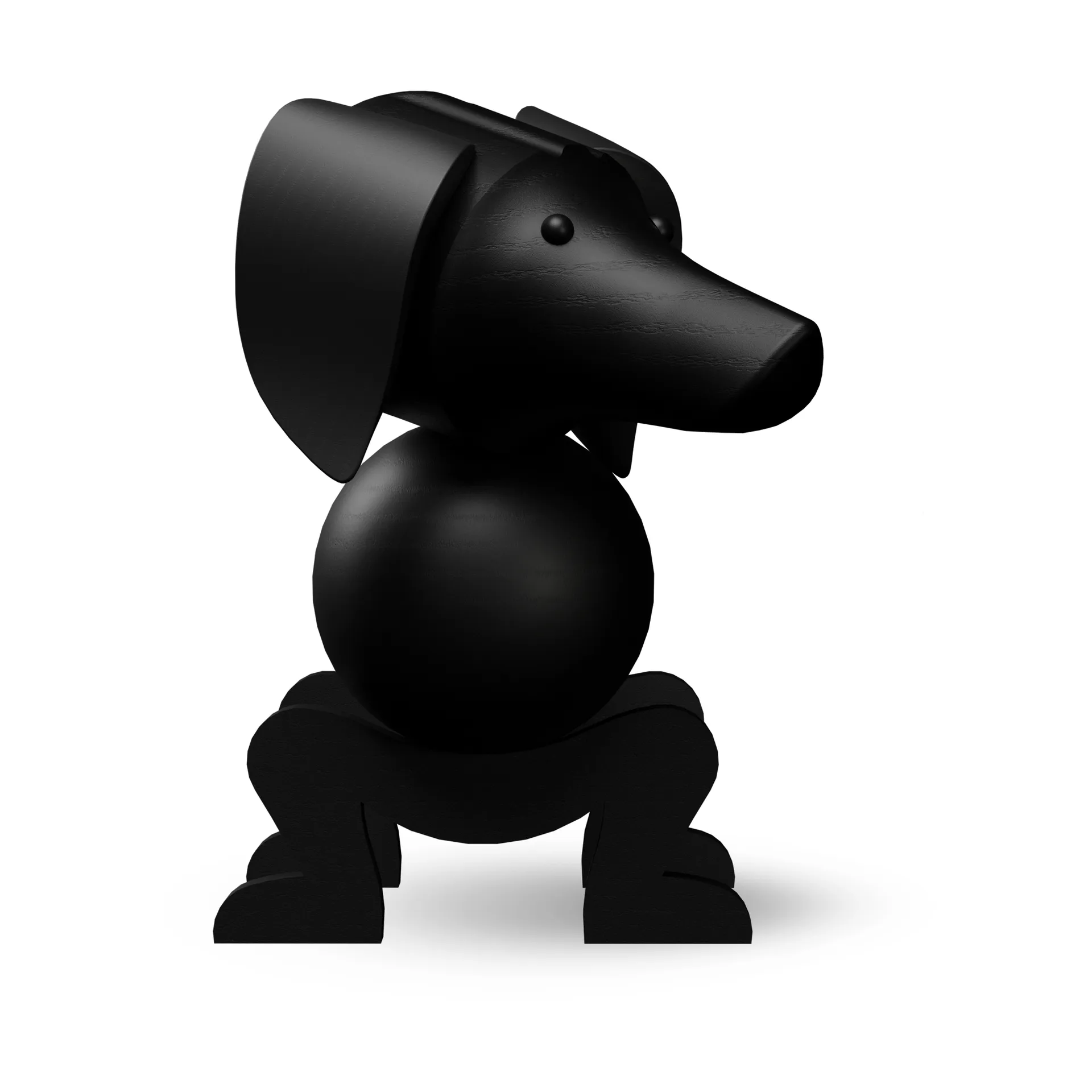 Kay Bojesen ドッグ 28.5 cm, Dark stained oak Kay Bojesen Denmark | カイ・ボイスン デンマーク