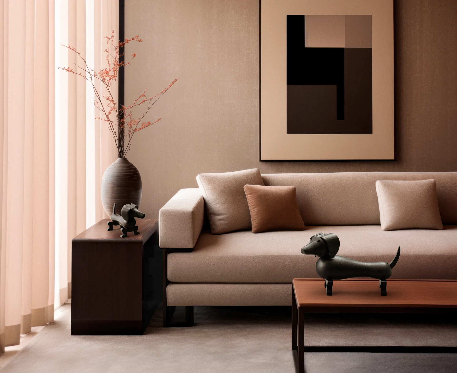 Kay Bojesen ドッグ 28.5 cm, Dark stained oak Kay Bojesen Denmark | カイ・ボイスン デンマーク