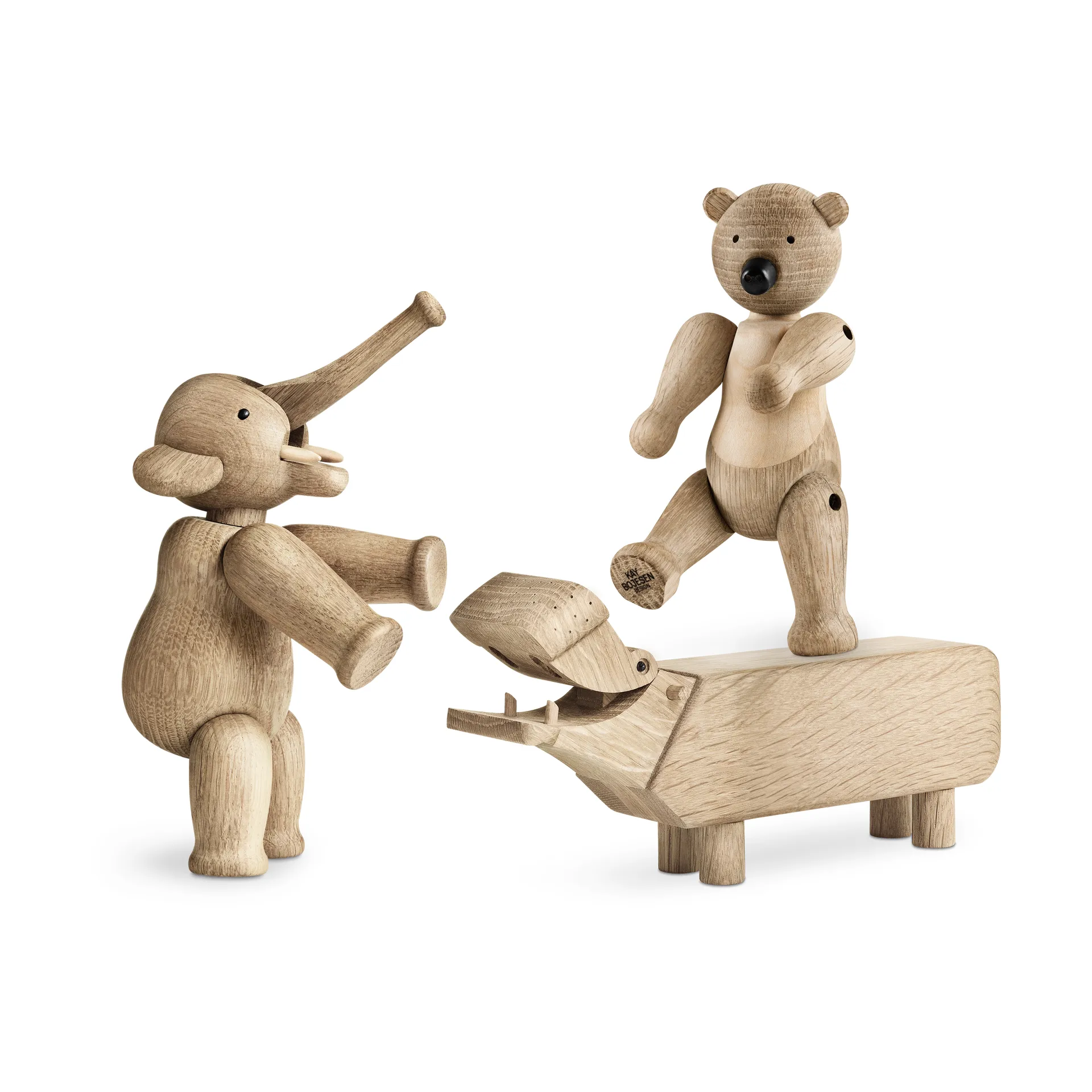 Kay Bojesen リリパット 3ピース, Untreated oak, untreated maple Kay Bojesen Denmark | カイ・ボイスン デンマーク