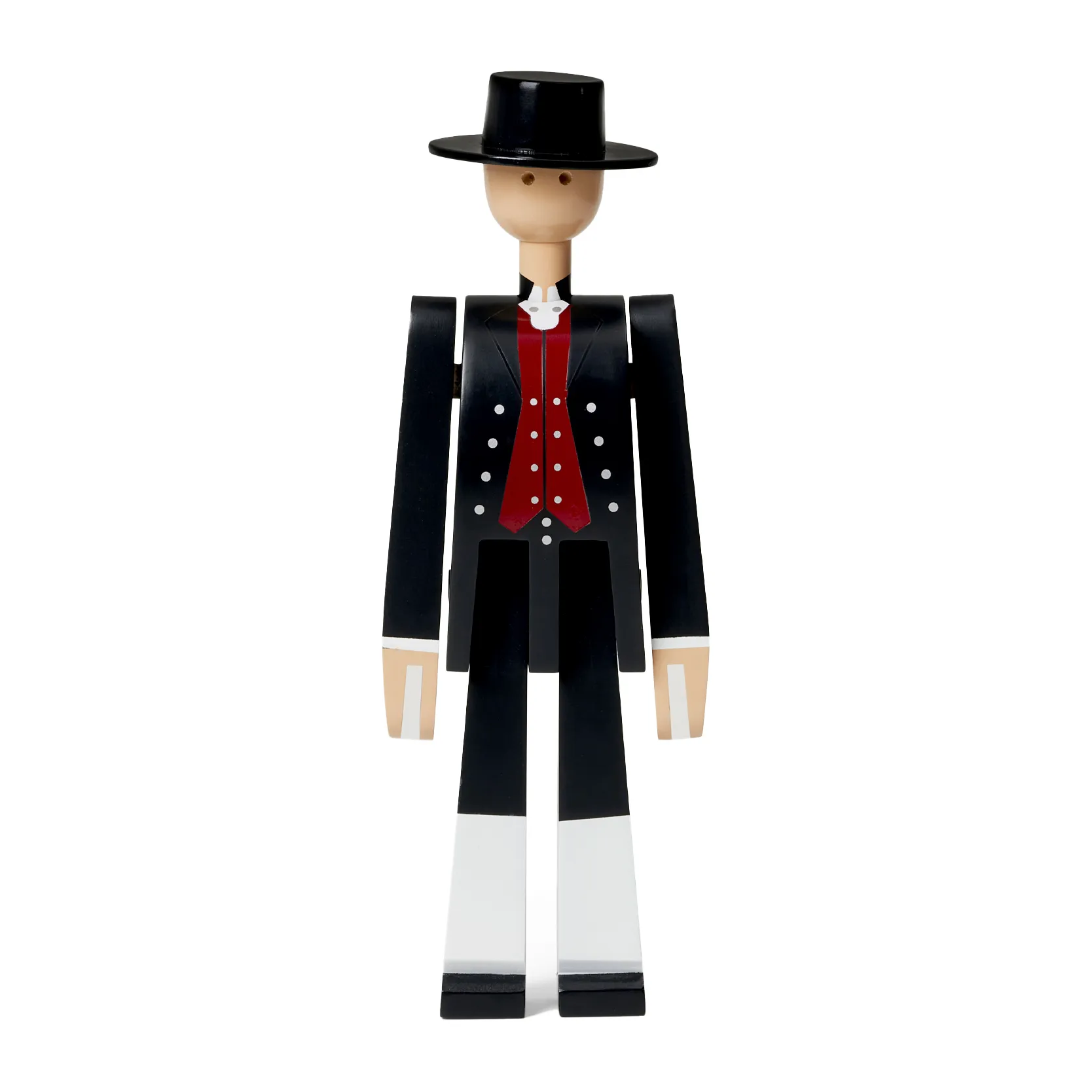 Kay Bojesen ノルウェイの民族衣装 男性, Black-red-white, H20.5cm Kay Bojesen Denmark | カイ・ボイスン デンマーク